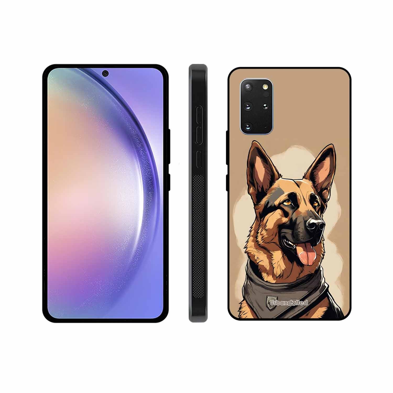 German Shepherd Portrait Glass Case For Samsung S20 Plus