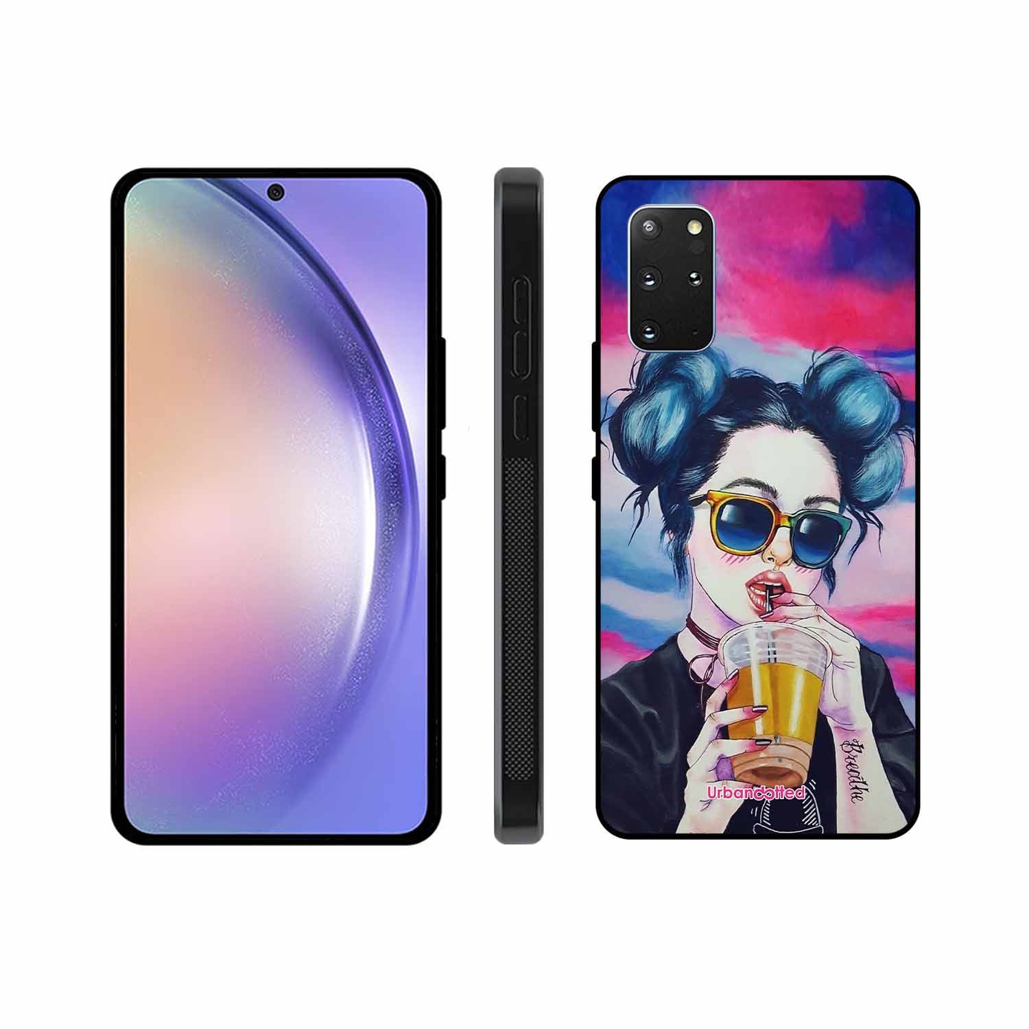 "Breathe" Tattoo Girl Glass Case For Samsung S20 Plus