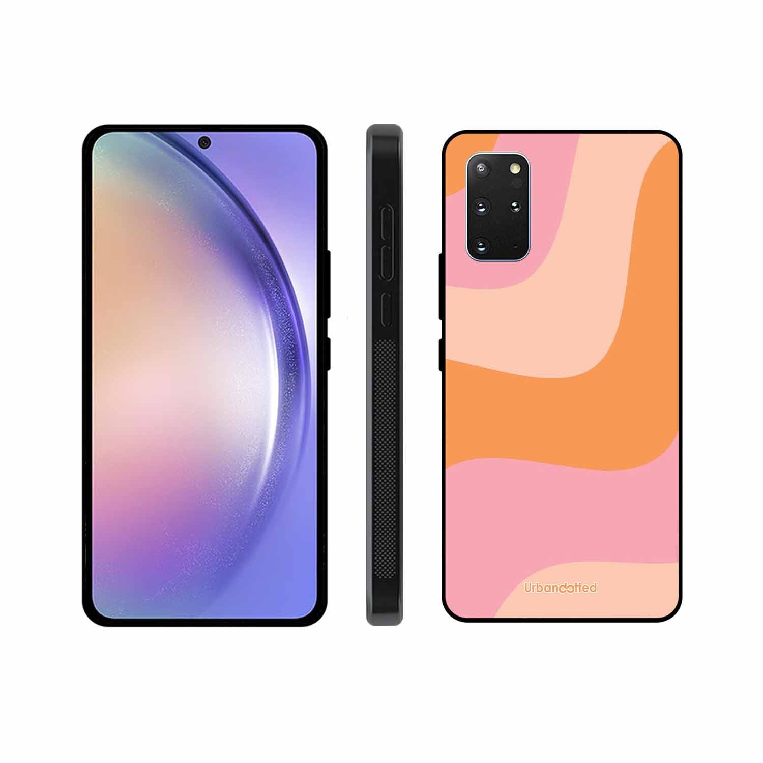 Soft Swirling Stripes Glass Case For Samsung S20 Plus