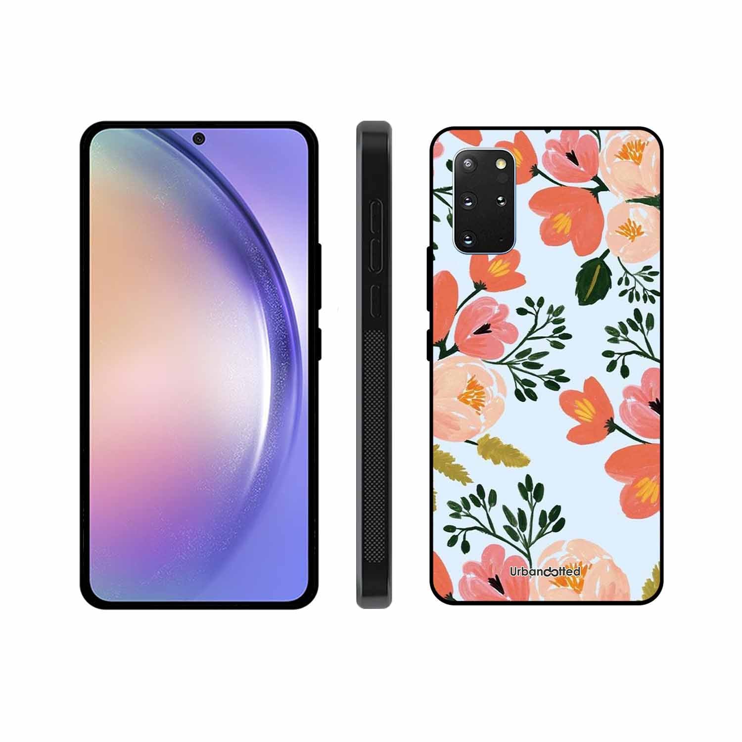 Painted Floral Bouque Glass Case For Samsung S20 Plus