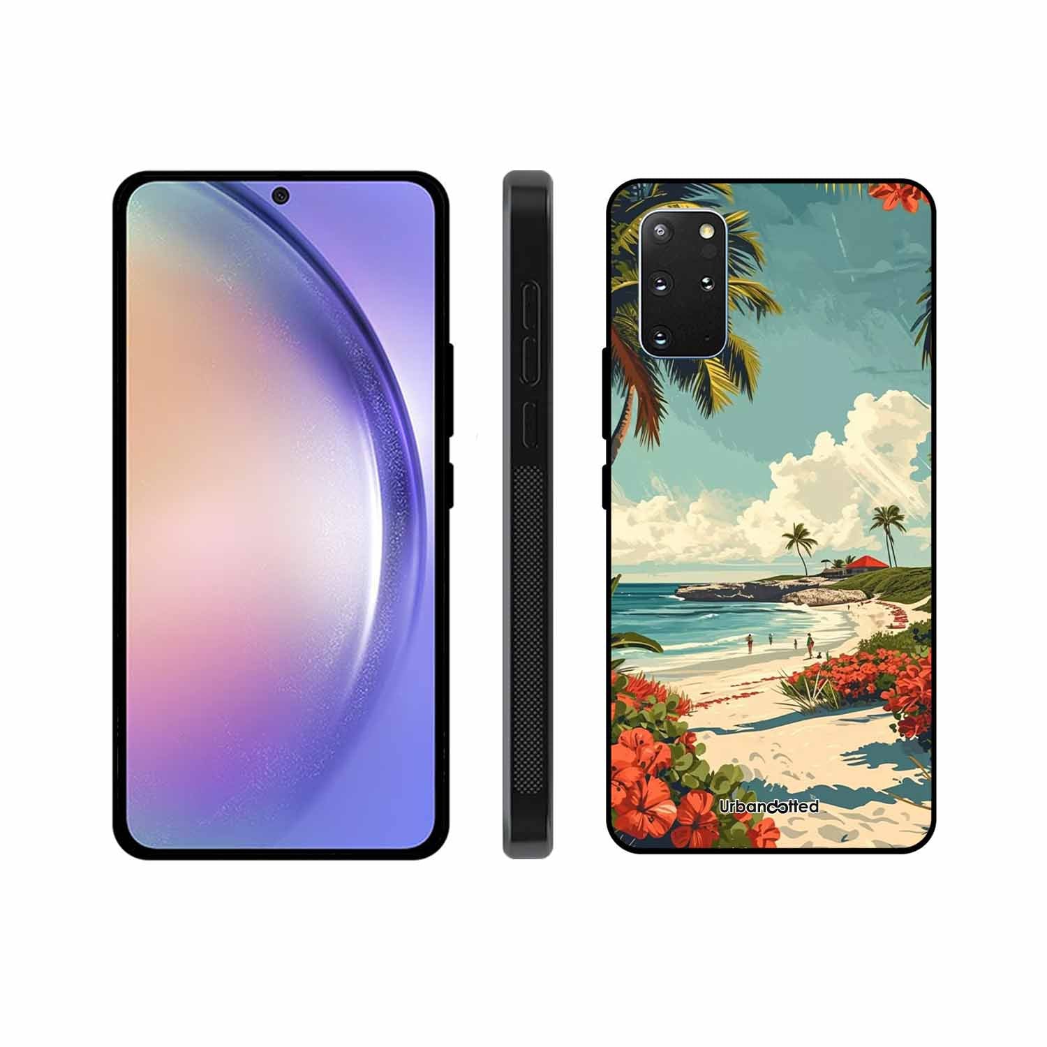 Tropical Beach Paradise Glass Case For Samsung S20 Plus