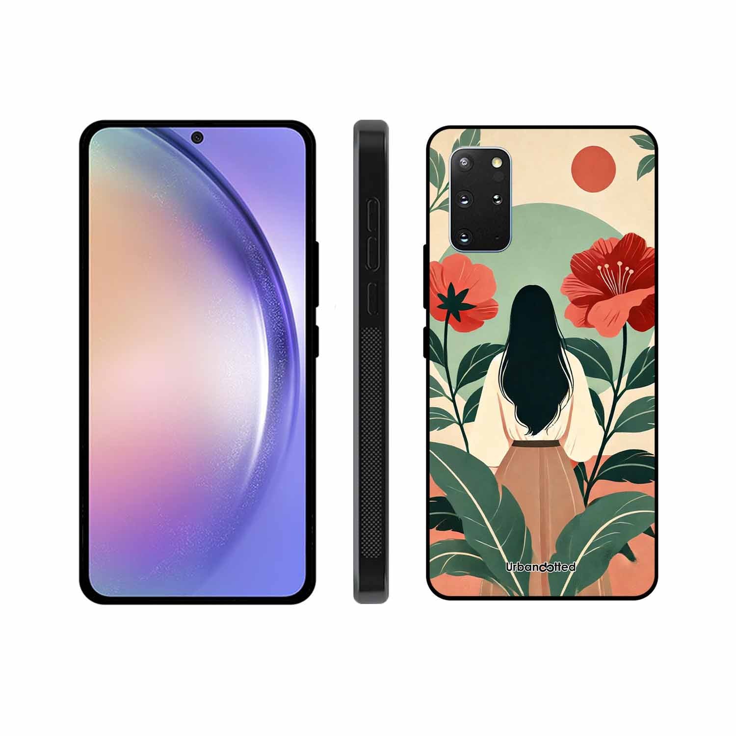 Woman in Floral Garden Glass Case For Samsung S20 Plus