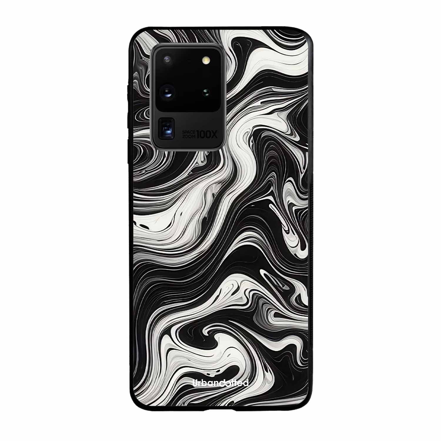 Monochrome Marble Glass Case For Samsung S20 Ultra