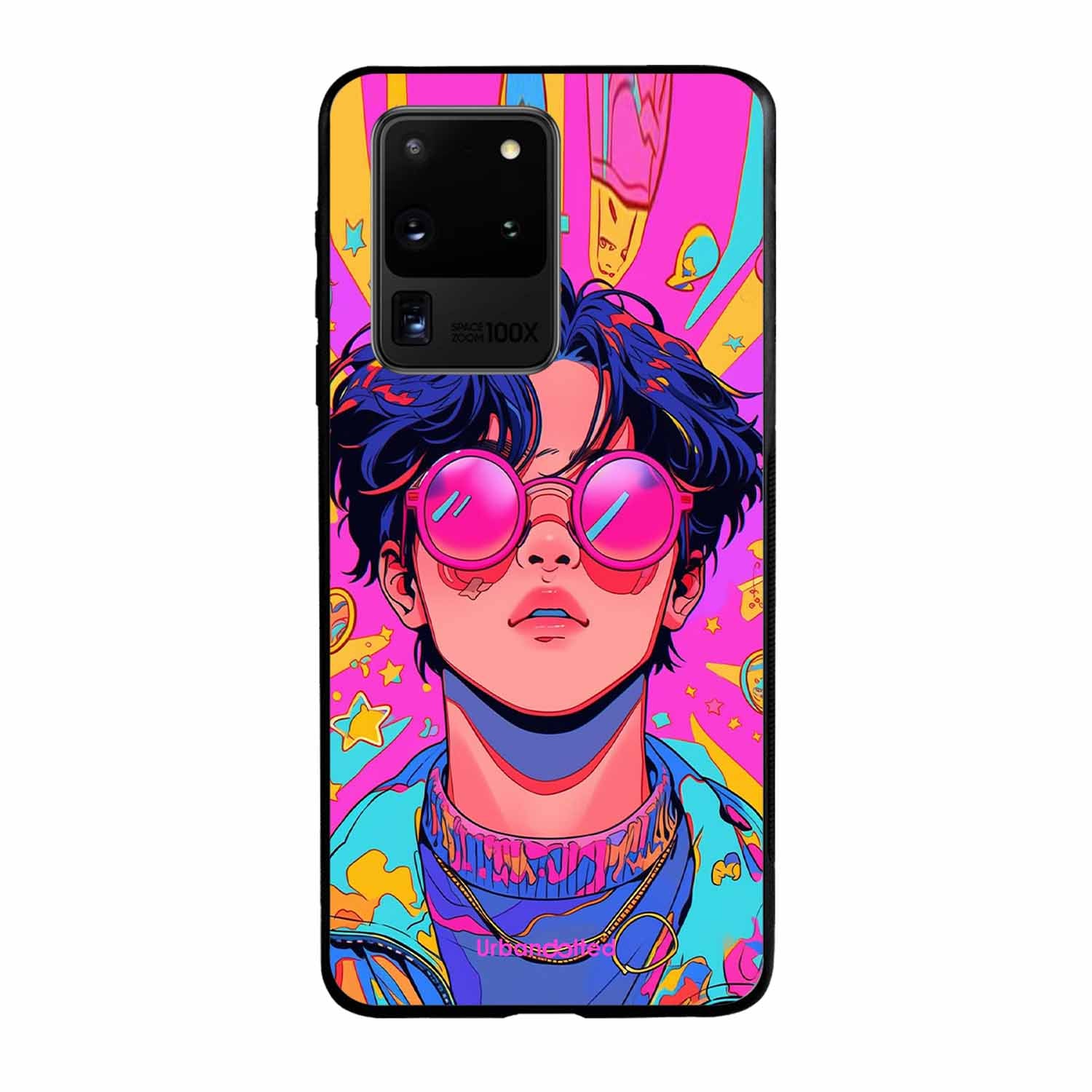 Neon Vibes Portrait Glass Case For Samsung S20 Ultra