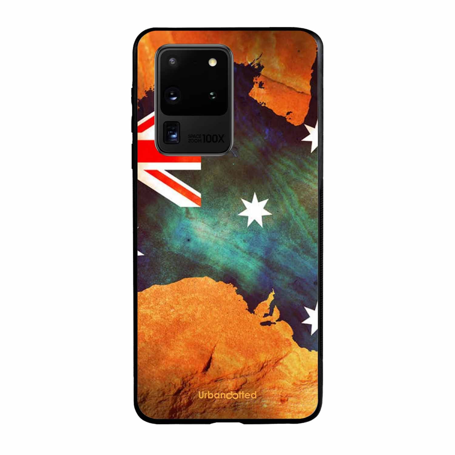 Australian Flag Map Glass Case For Samsung S20 Ultra