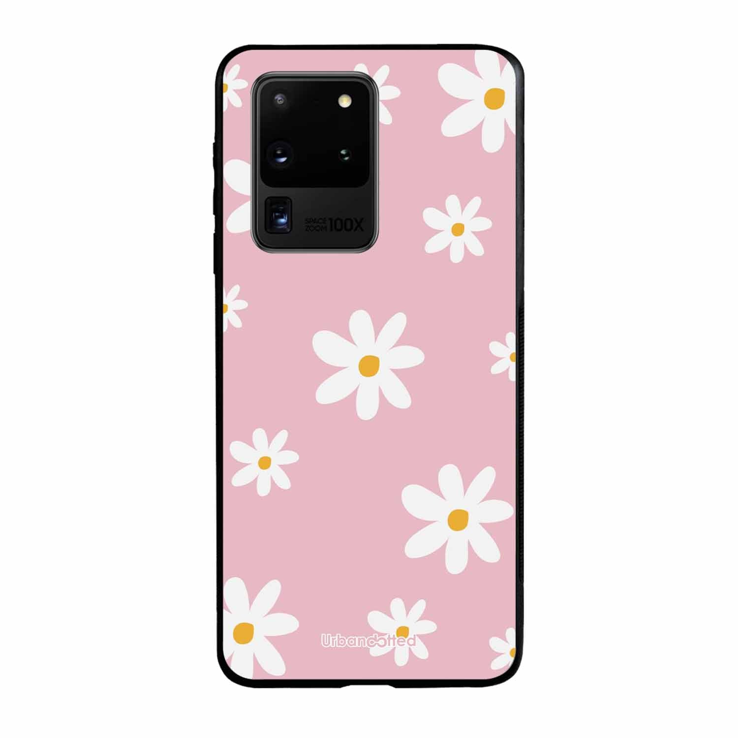 Pink Daisy Delight Glass Case For Samsung S20 Ultra