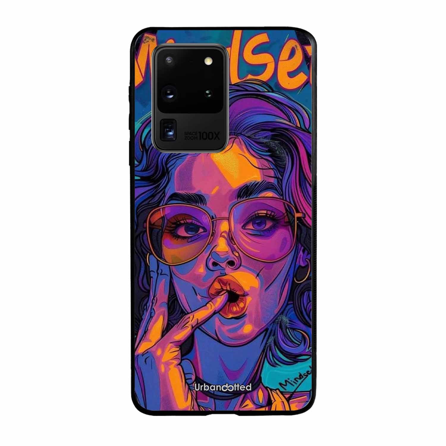 Vibrant Pop Art Girl Glass Case For Samsung S20 Ultra