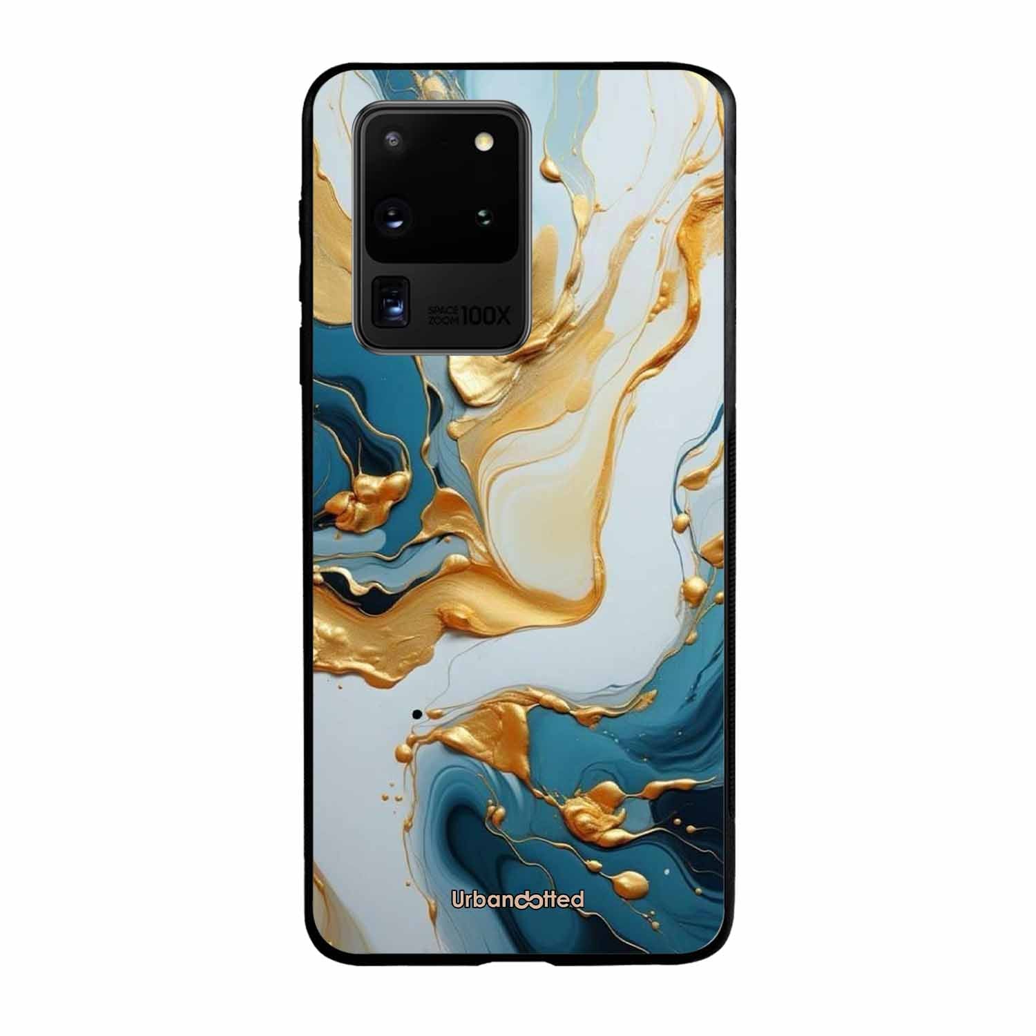 Luxurious Marble Effect Glass Case For Samsung S20 Ultra