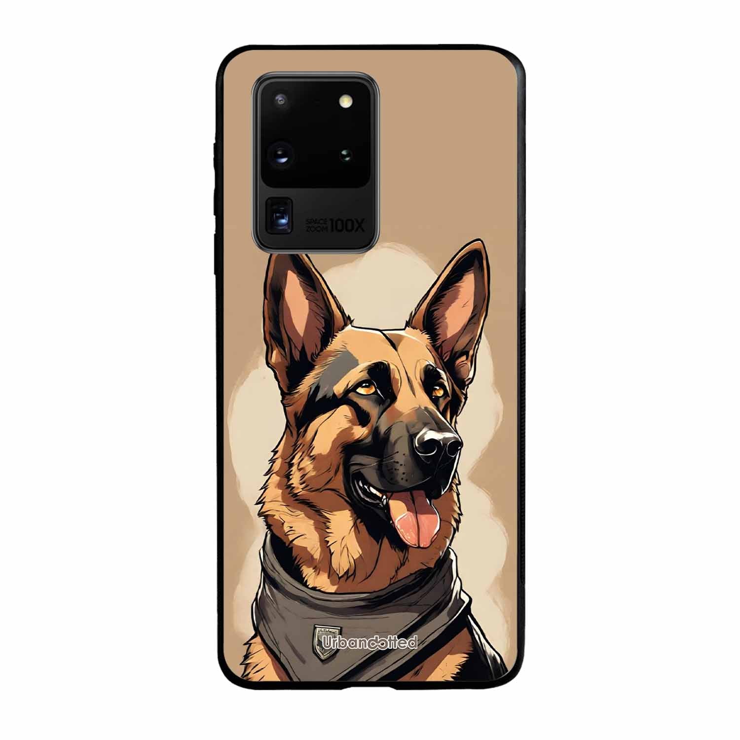 German Shepherd Portrait Glass Case For Samsung S20 Ultra