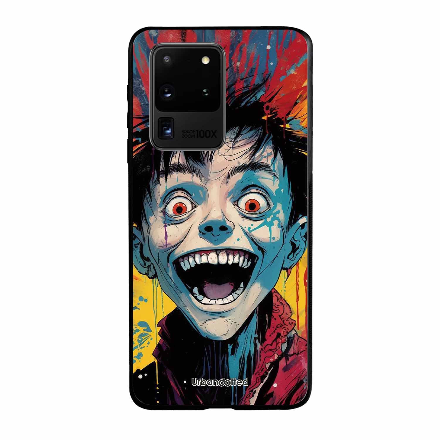 Distorted Joy Illustration Glass Case For Samsung S20 Ultra