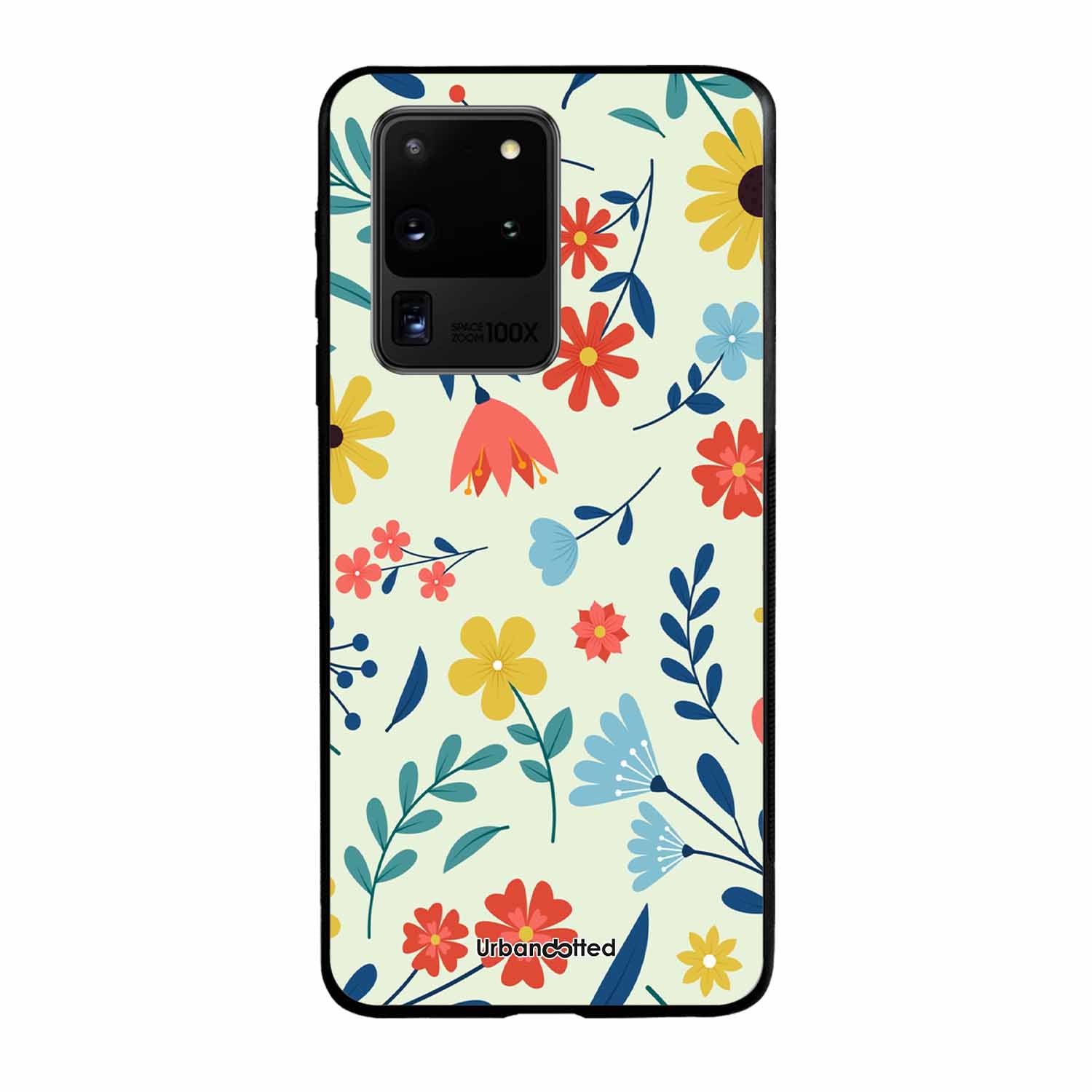 Colorful Wildflower Meadow Glass Case For Samsung S20 Ultra