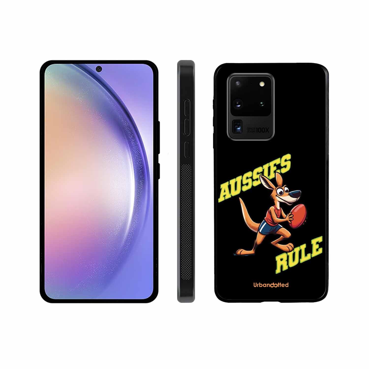 Aussies Rule Football Glass Case For Samsung S20 Ultra