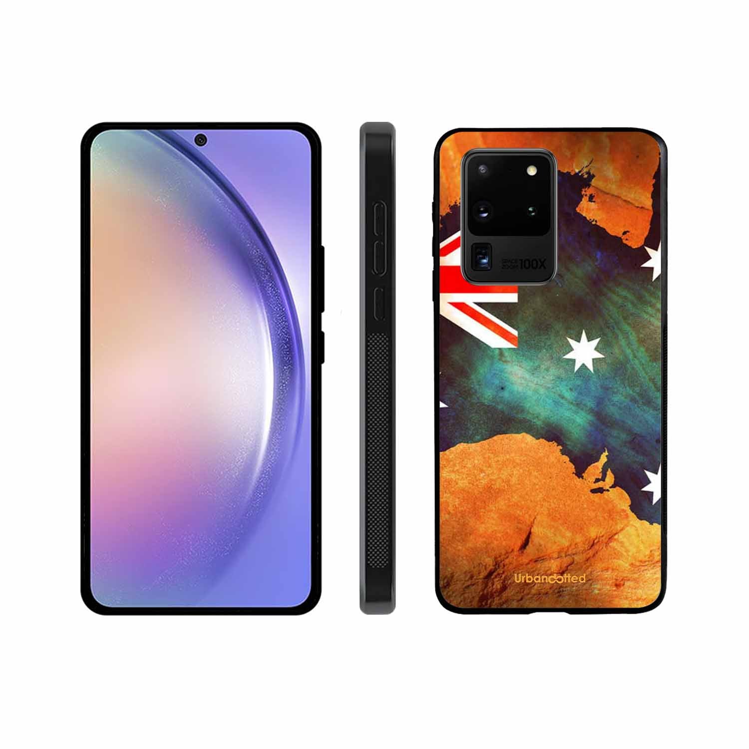 Australian Flag Map Glass Case For Samsung S20 Ultra