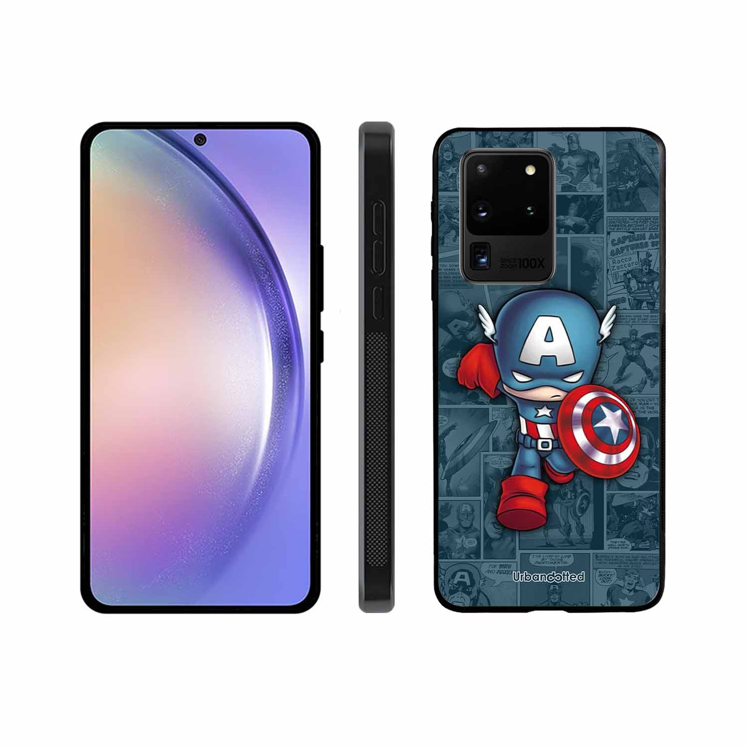 Captain America Glass Case For Samsung S20 Ultra