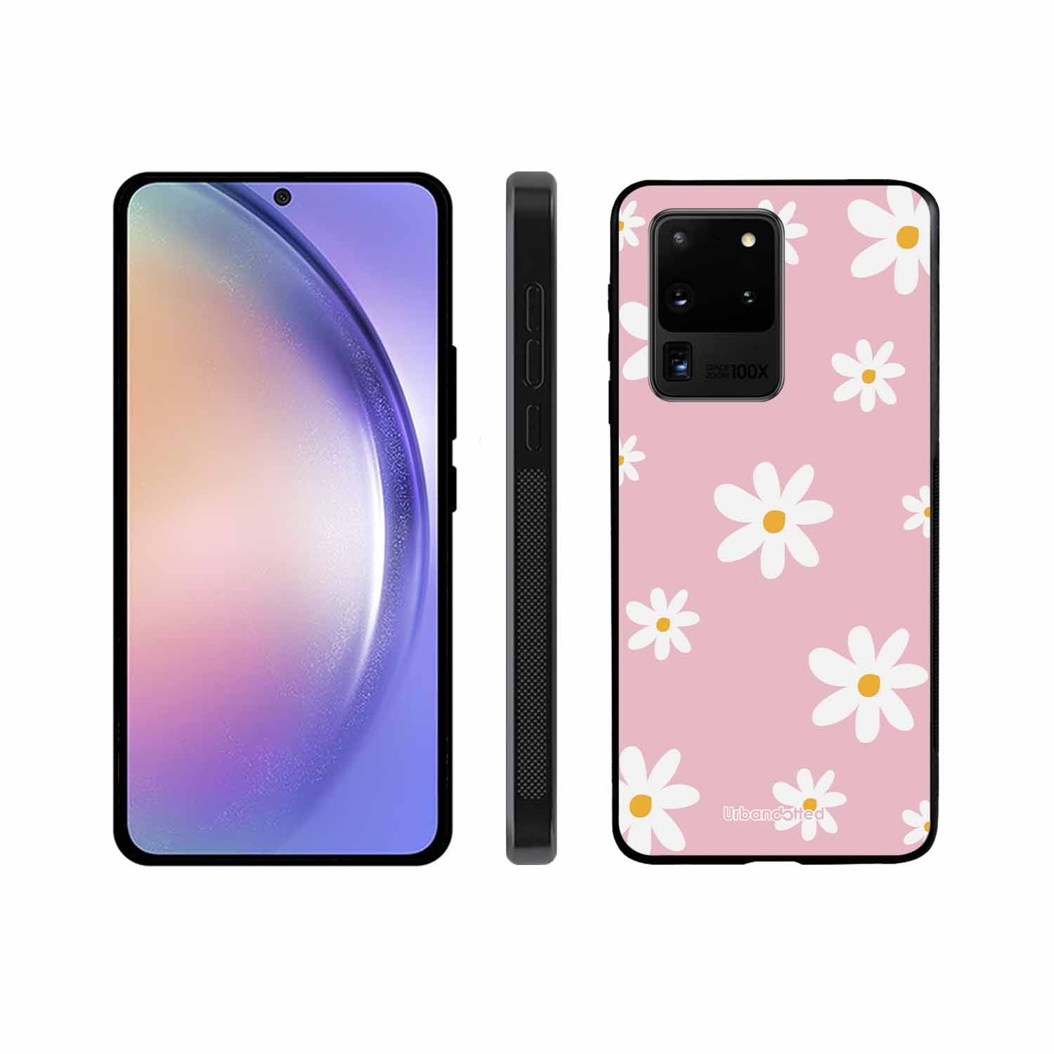 Pink Daisy Delight Glass Case For Samsung S20 Ultra