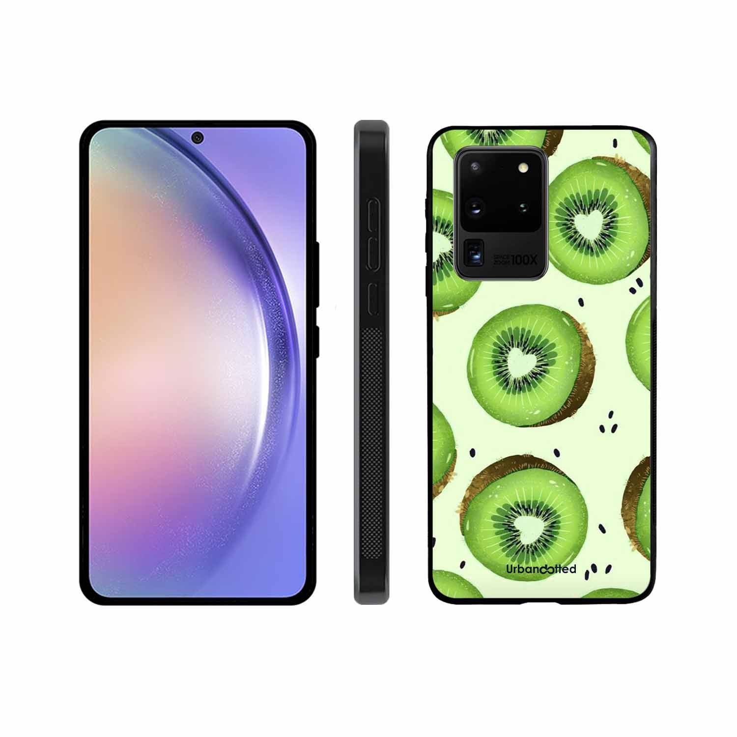 Tropical Kiwi Fruit Glass Case For Samsung S20 Ultra