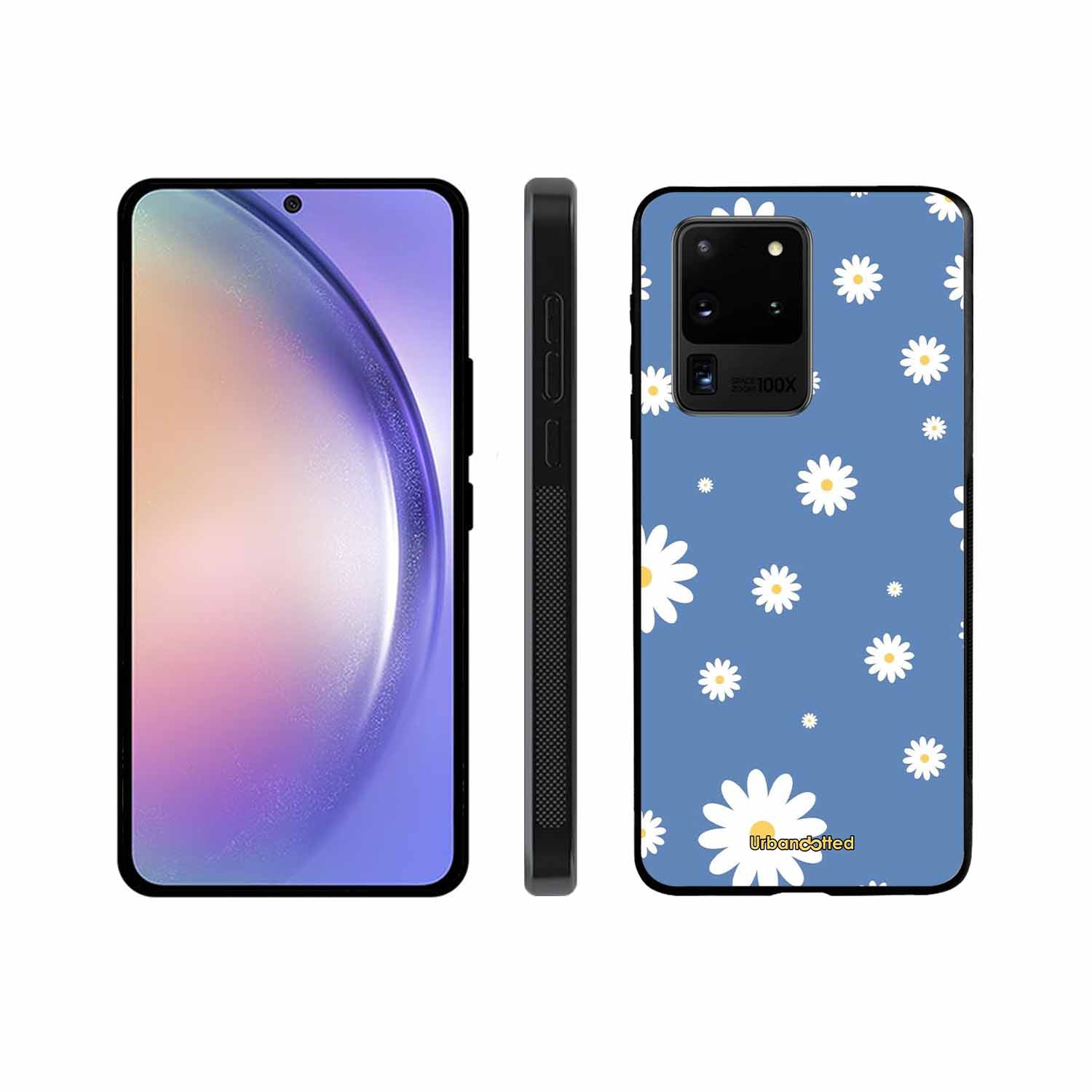Blue Daisy Meadow Glass Case For Samsung S20 Ultra