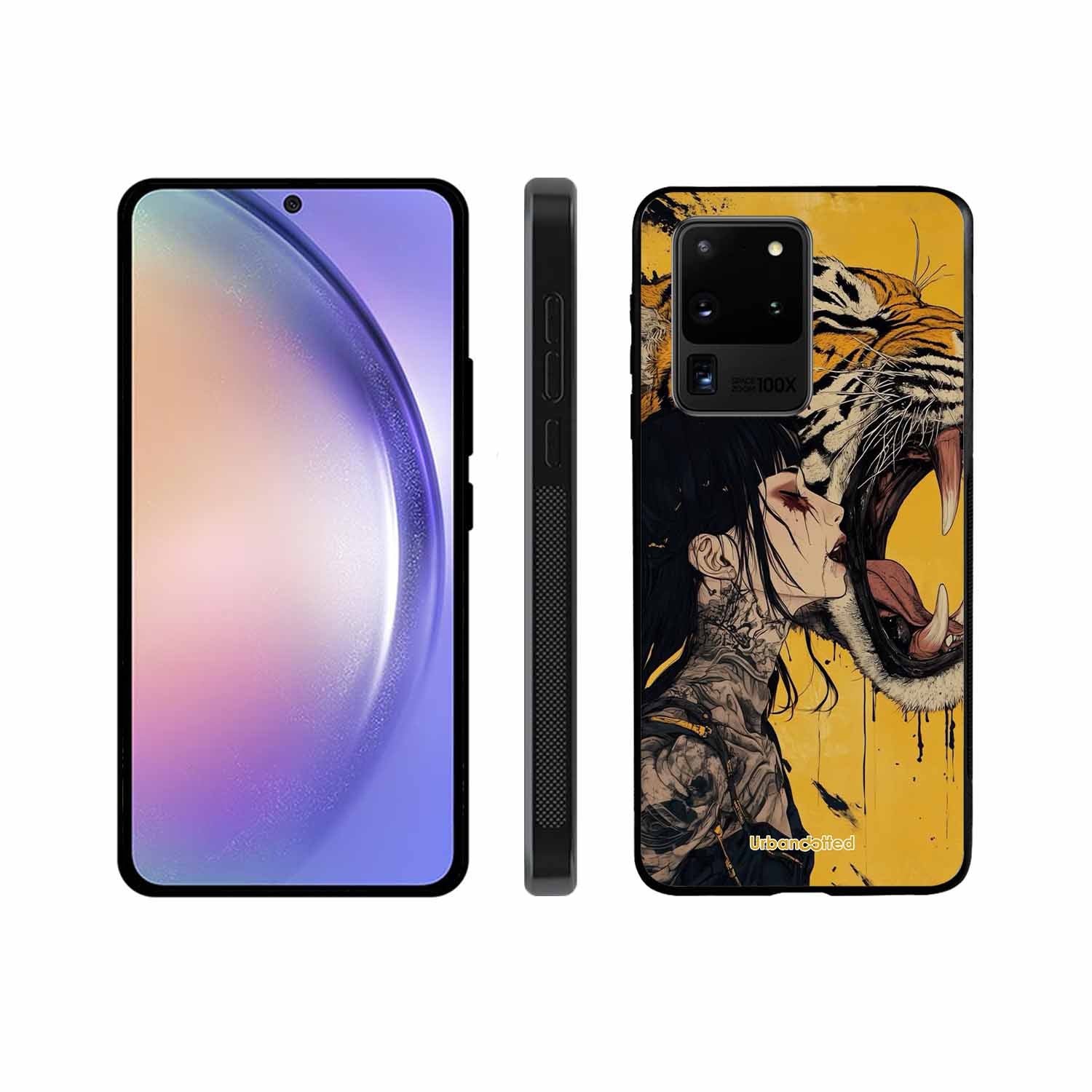 Tattooed Girl with Tiger Glass Case For Samsung S20 Ultra