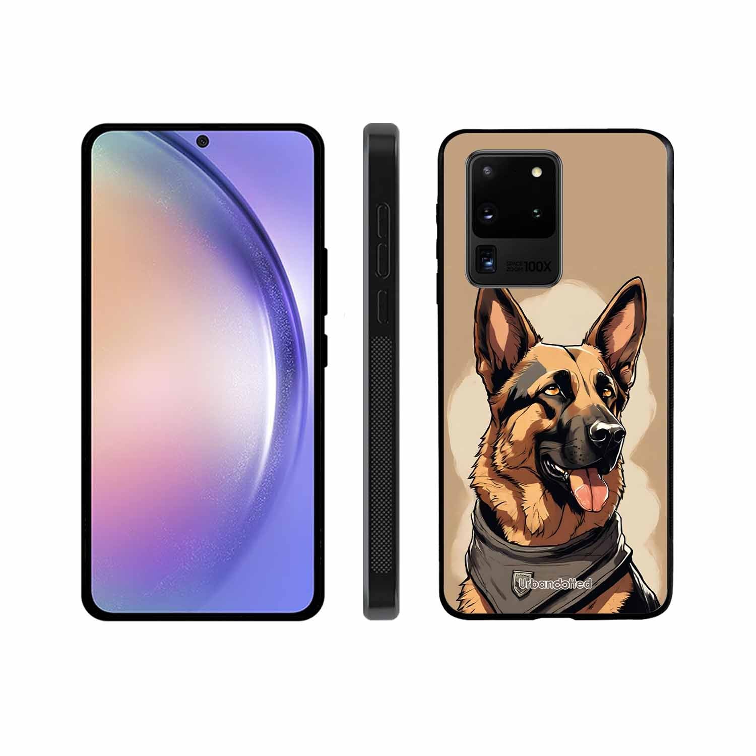 German Shepherd Portrait Glass Case For Samsung S20 Ultra