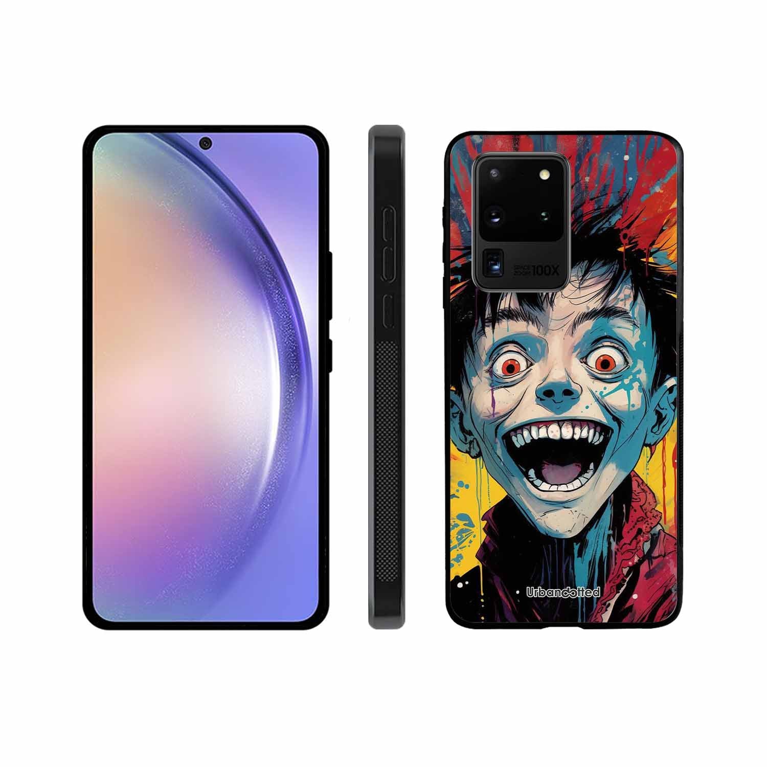 Distorted Joy Illustration Glass Case For Samsung S20 Ultra