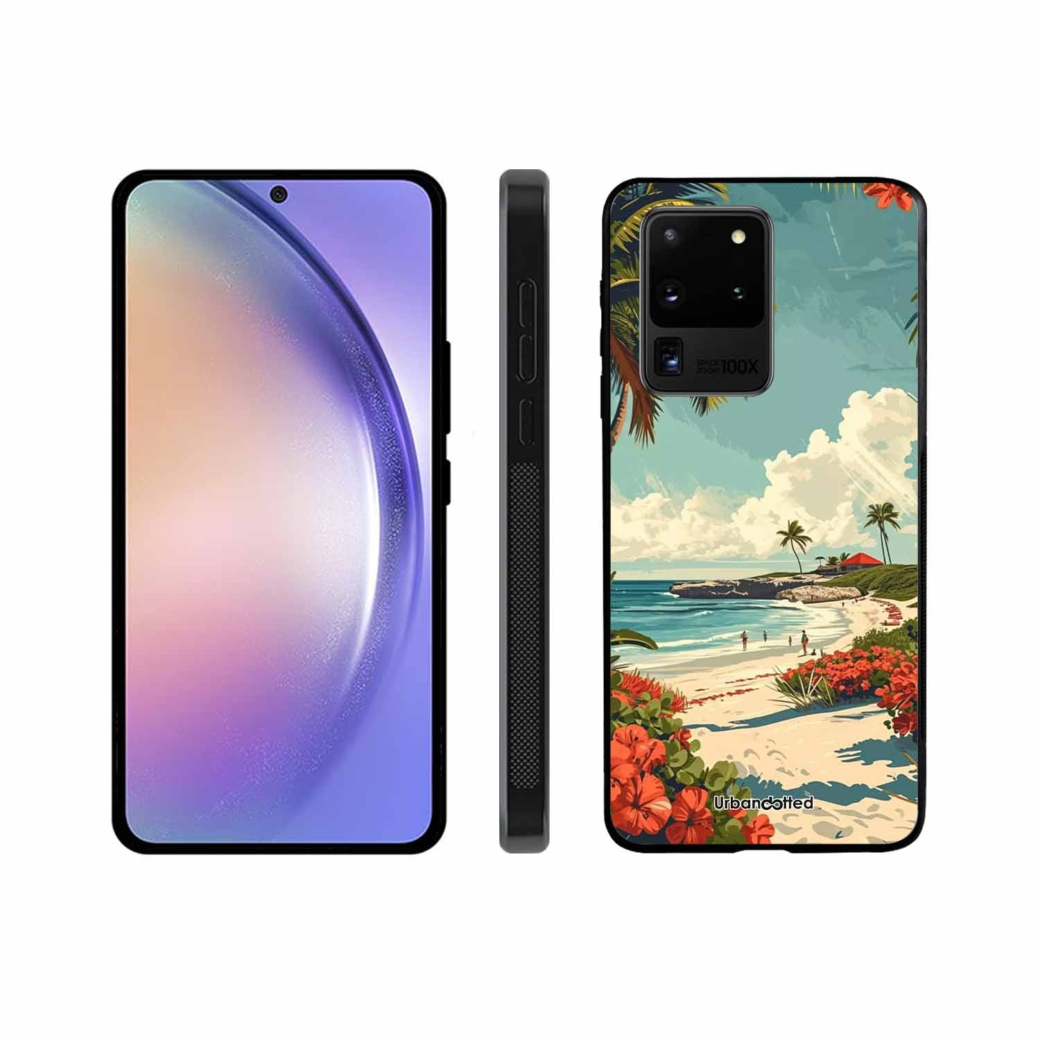 Tropical Beach Paradise Glass Case For Samsung S20 Ultra