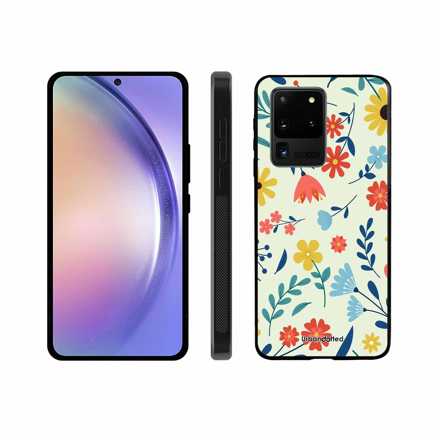 Colorful Wildflower Meadow Glass Case For Samsung S20 Ultra