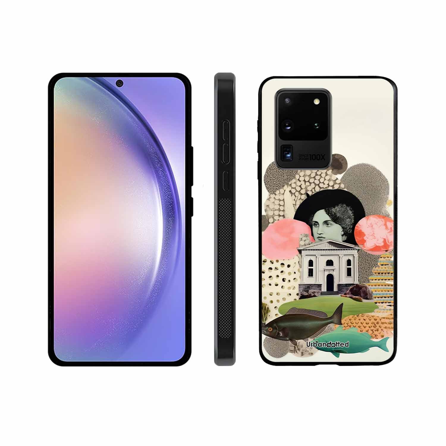 Whimsical Mixed Media Art Glass Case For Samsung S20 Ultra