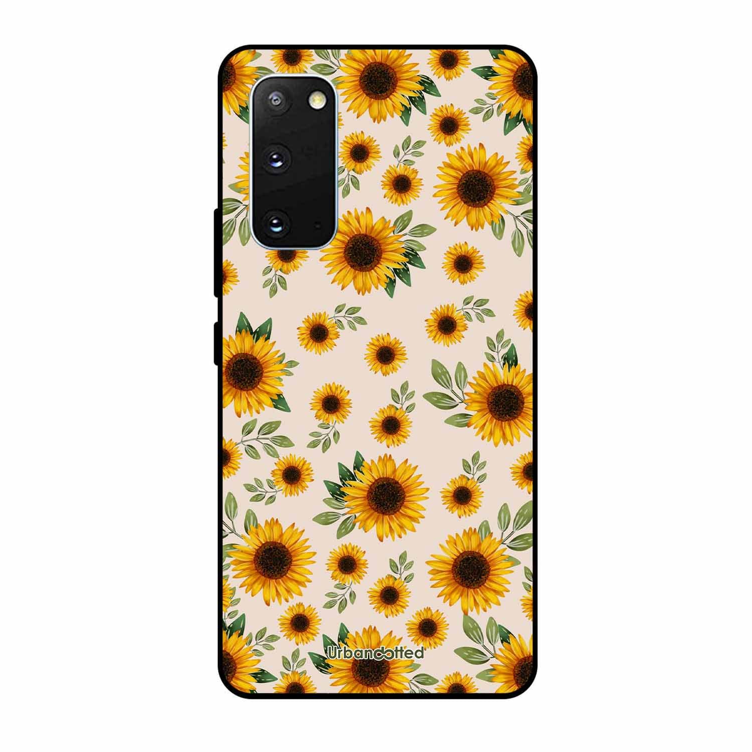 Summer Sunflowers Glass Case For Samsung S20