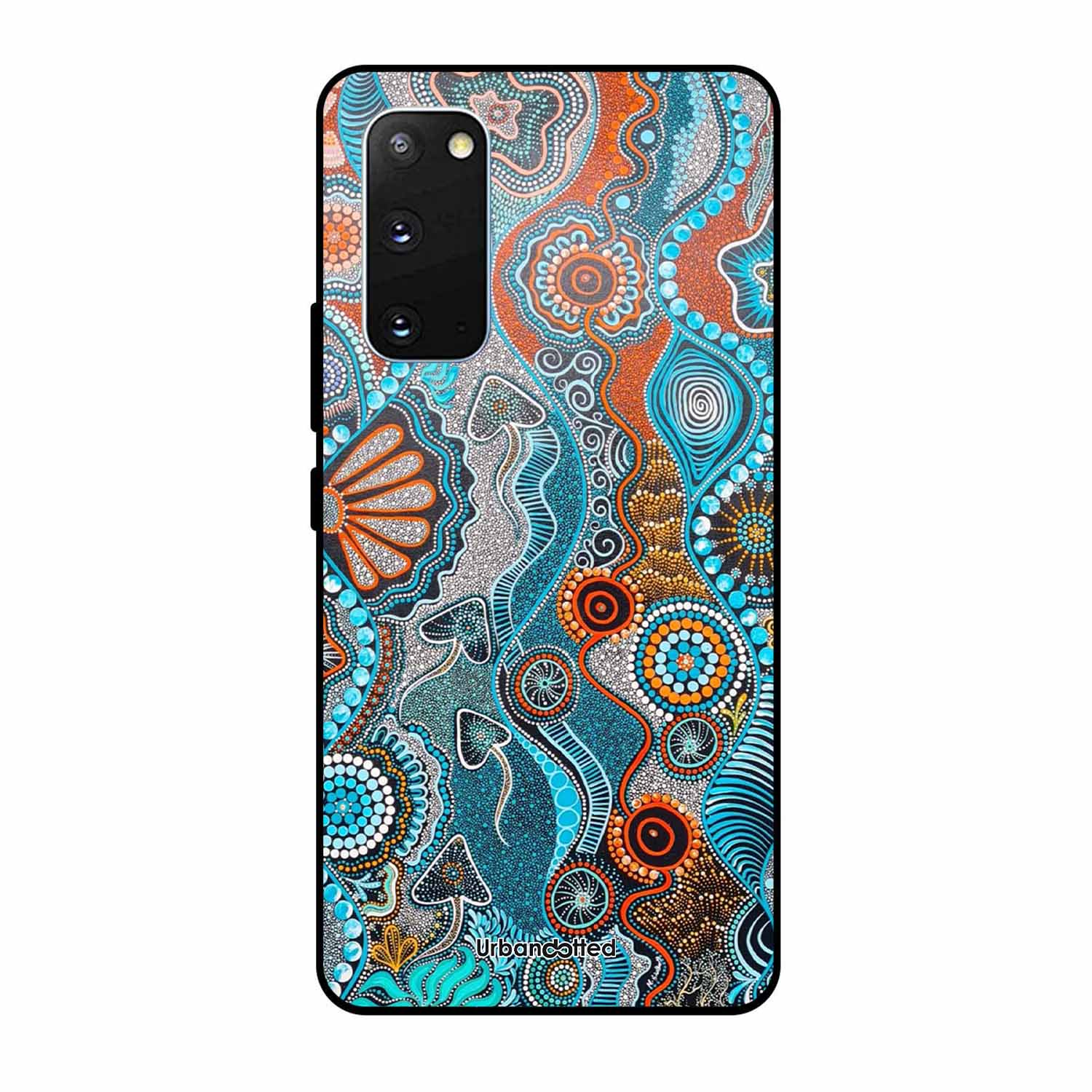 Aboriginal Art Story Glass Case For Samsung S20