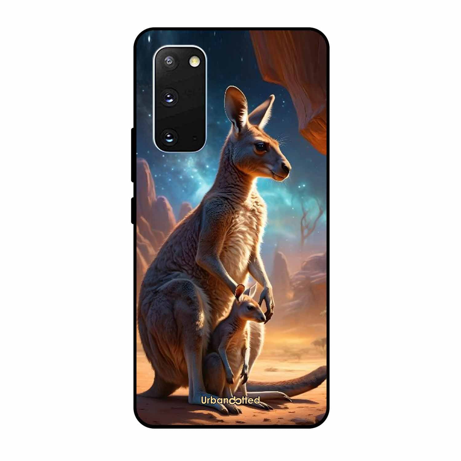 Kangaroo Mother Love Glass Case For Samsung S20