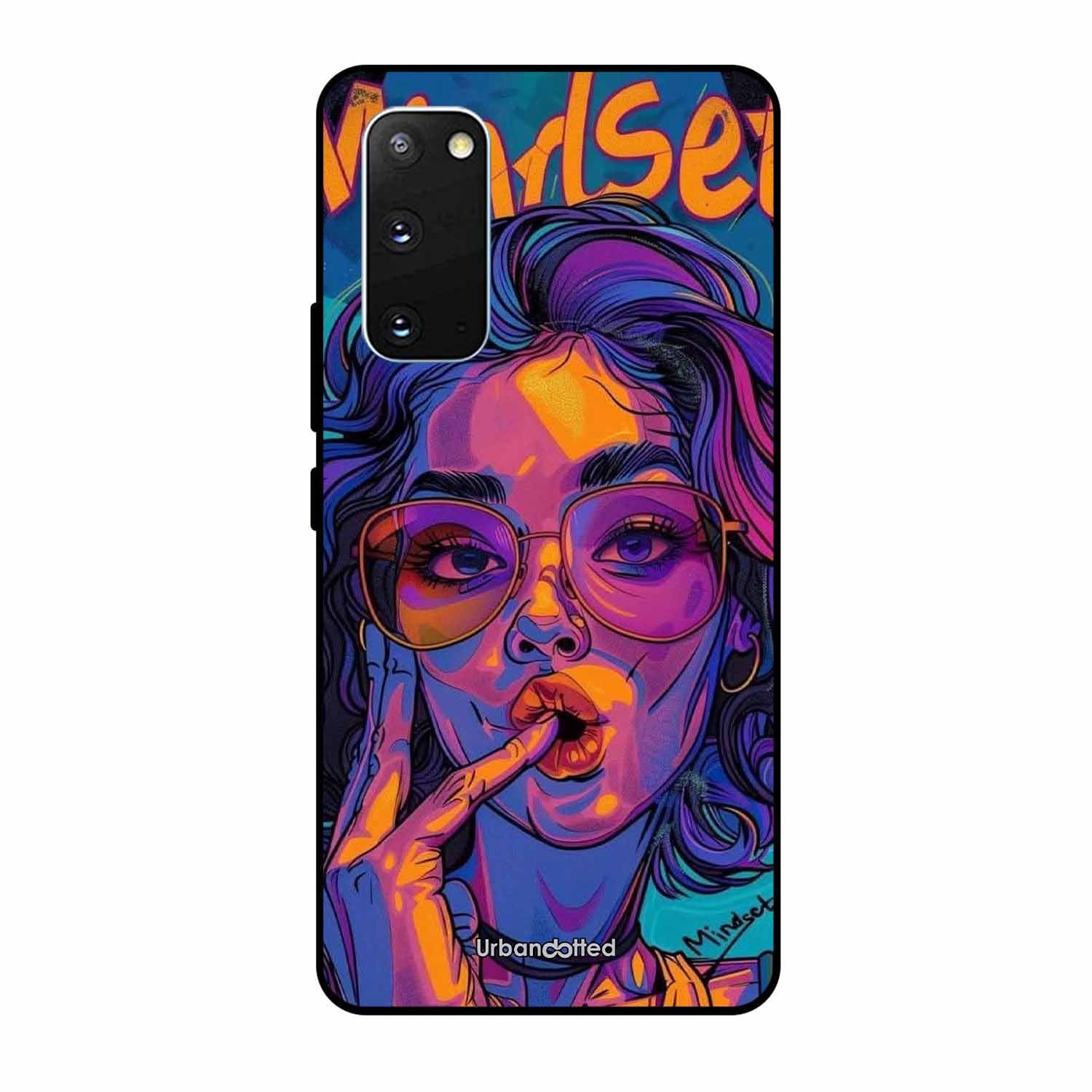Vibrant Pop Art Girl Glass Case For Samsung S20