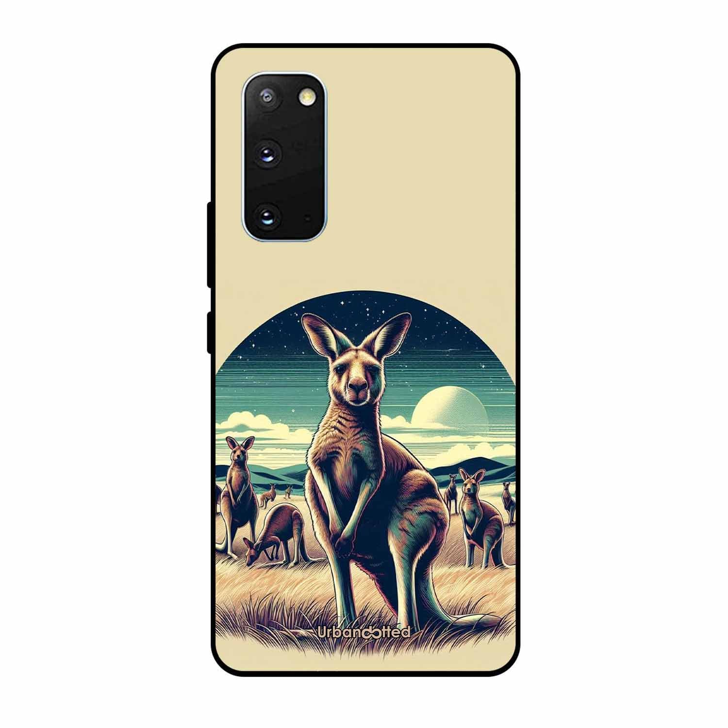 Kangaroo Mob Moonlight Glass Case For Samsung S20