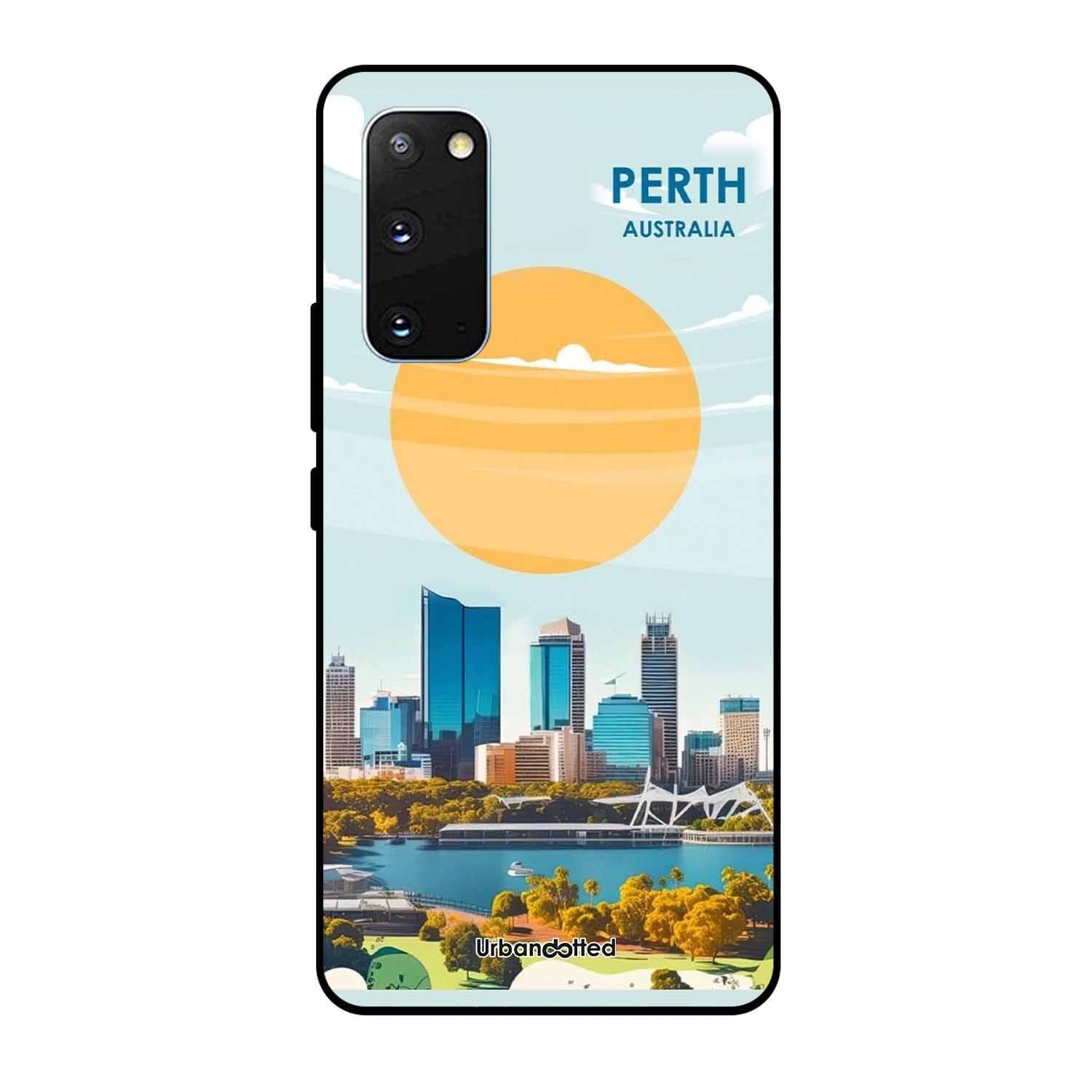 Western Australia Cityscape Glass Case For Samsung S20