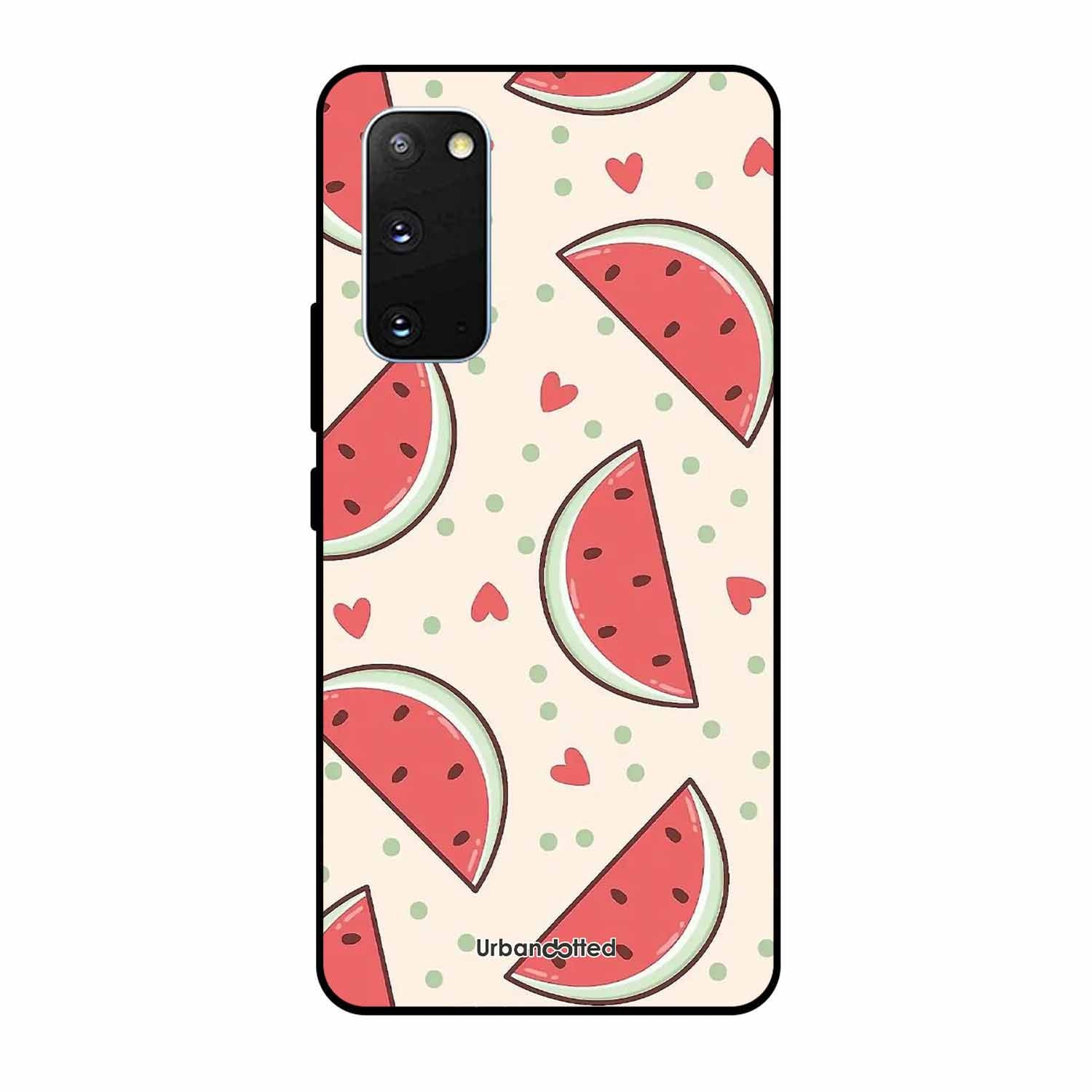 Watermelon Slice Fun Glass Case For Samsung S20