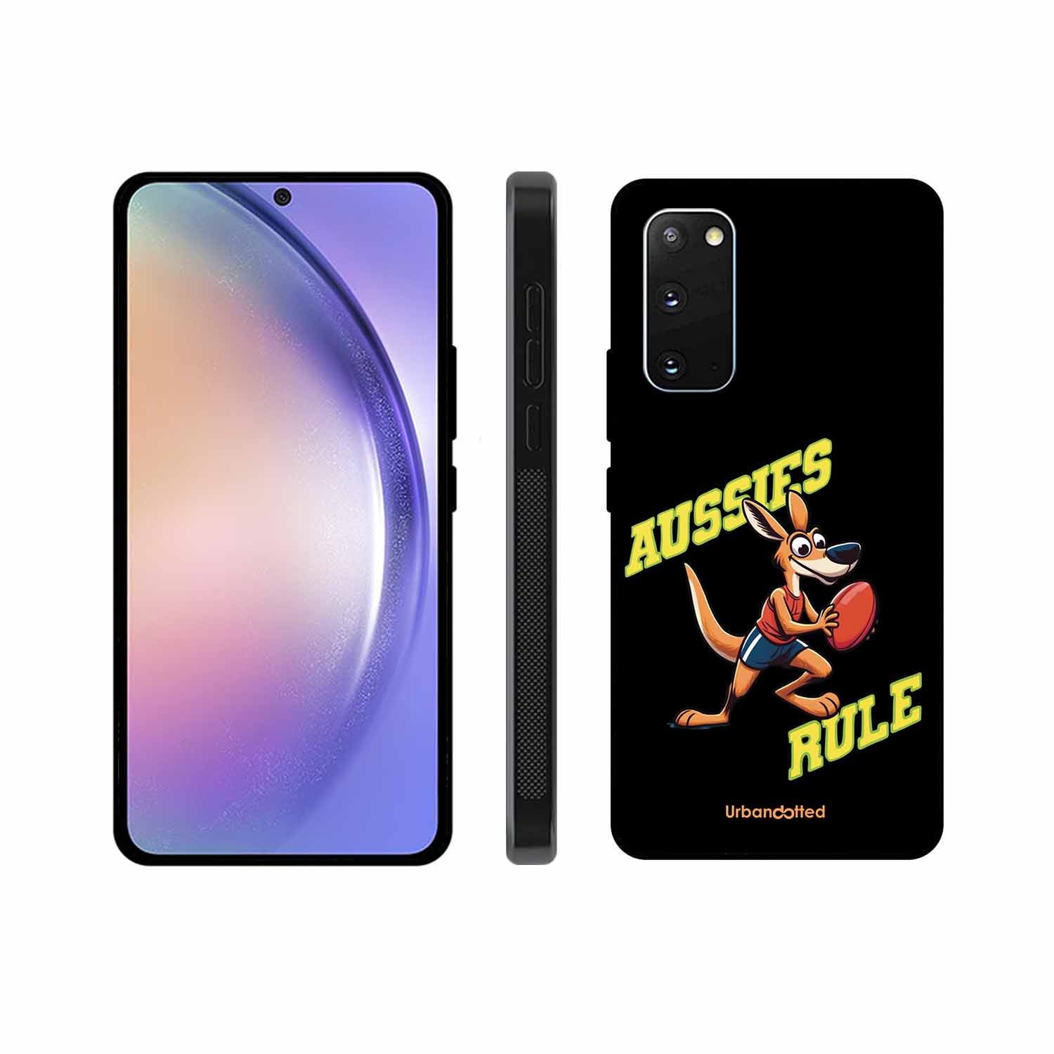Aussies Rule Football Glass Case For Samsung S20