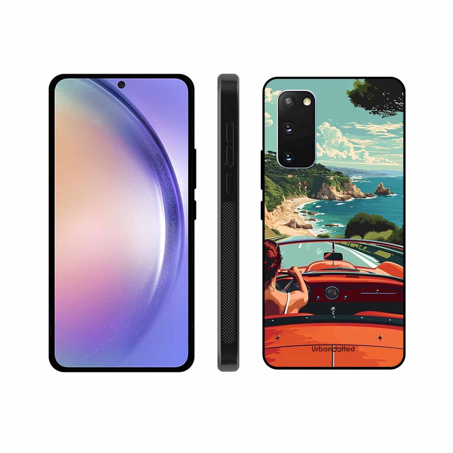 Ocean Breeze Road Trip Glass Case For Samsung S20