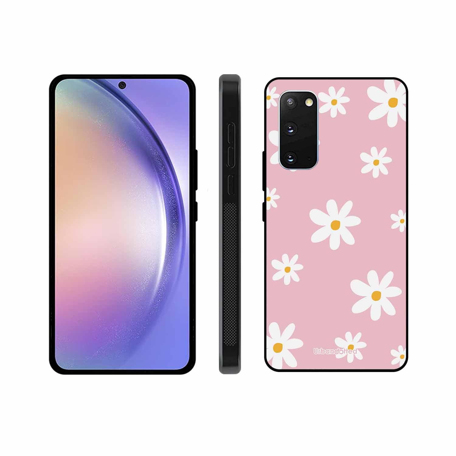 Pink Daisy Delight Glass Case For Samsung S20