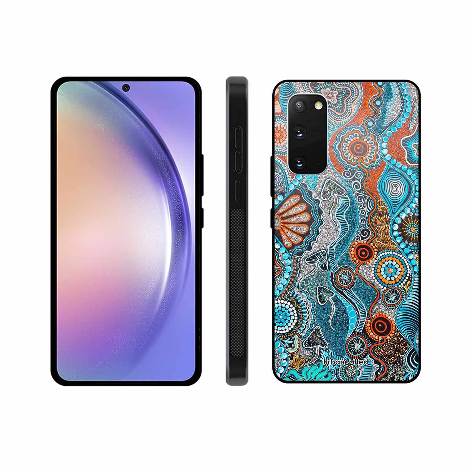 Aboriginal Art Story Glass Case For Samsung S20