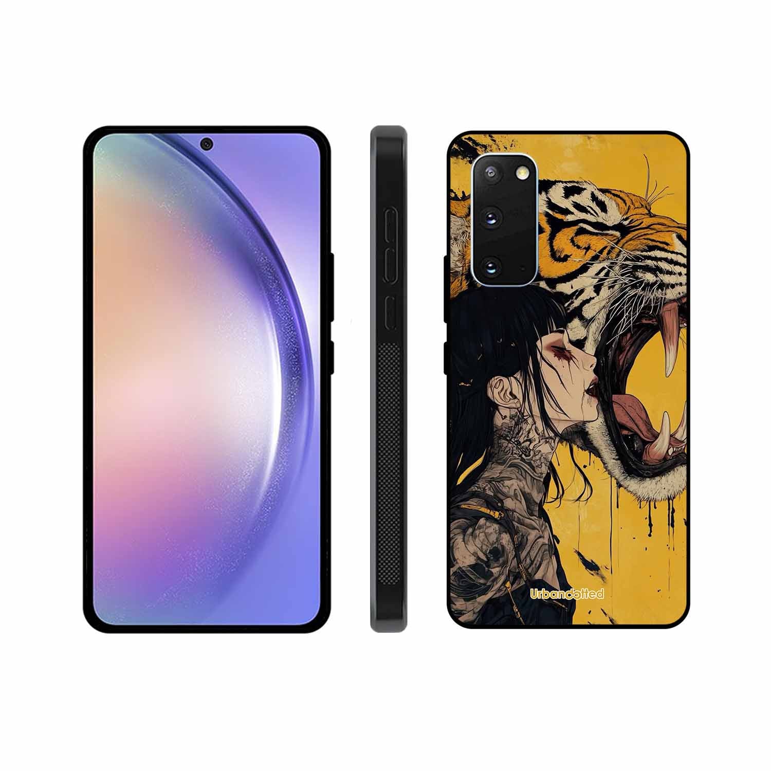 Tattooed Girl with Tiger Glass Case For Samsung S20