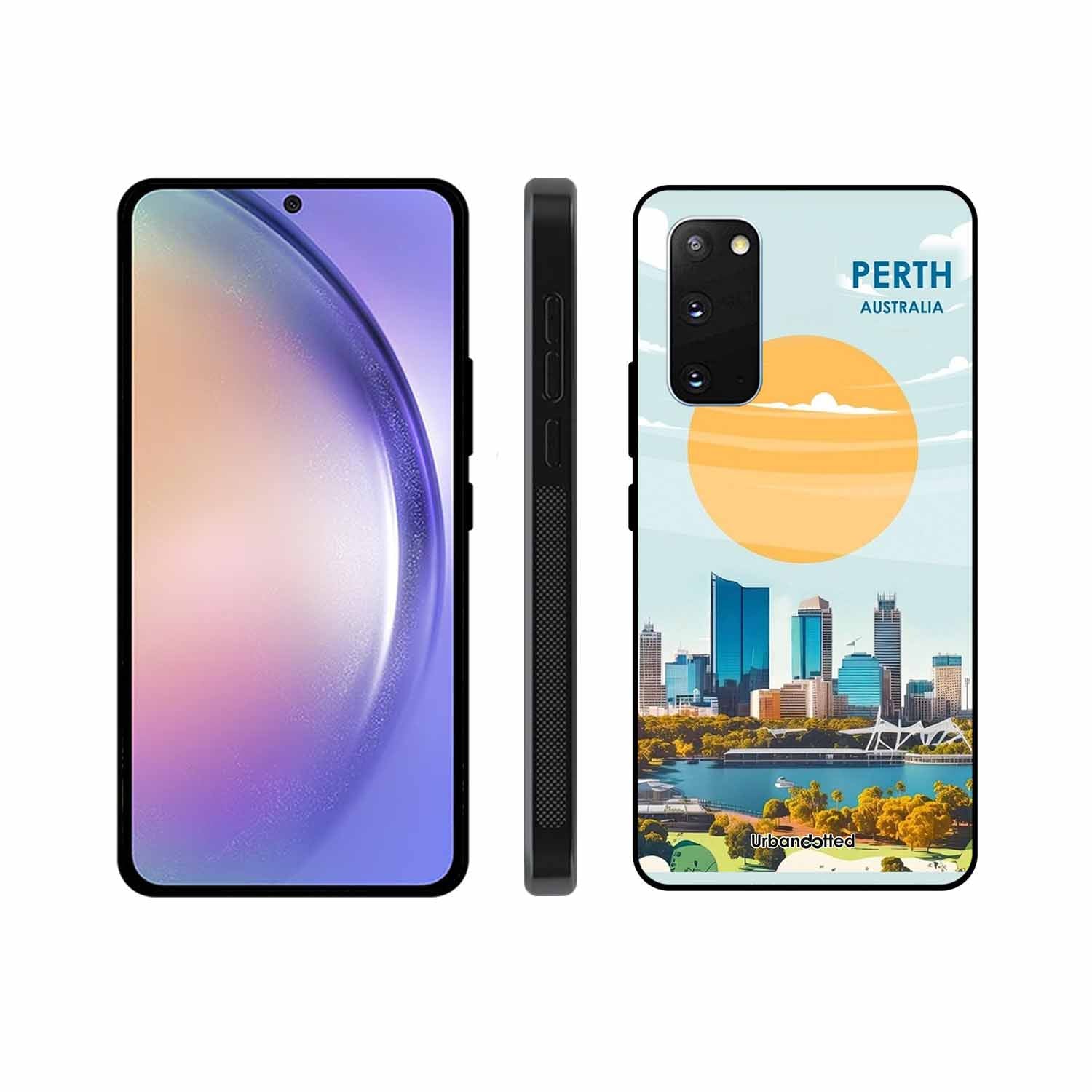 Western Australia Cityscape Glass Case For Samsung S20