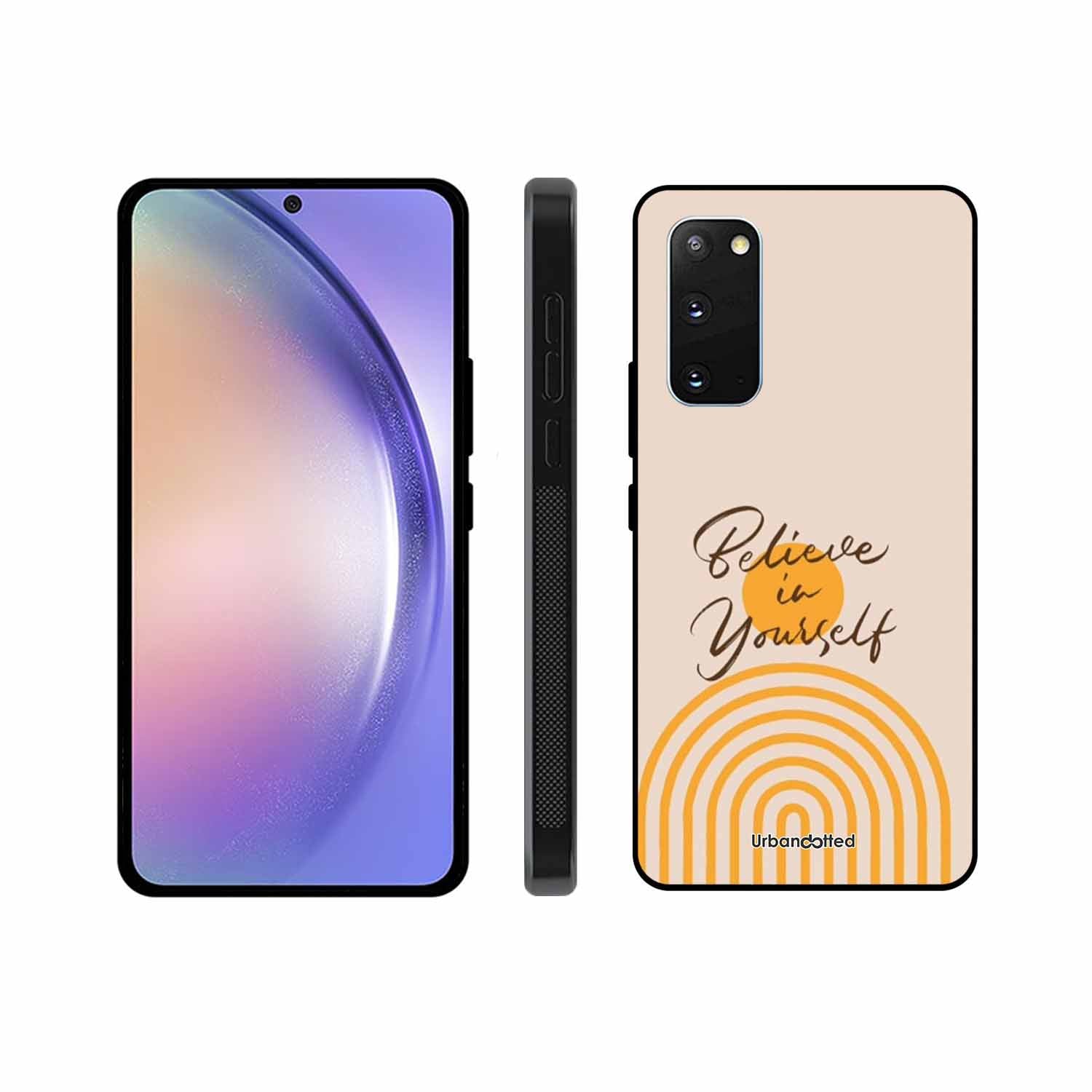 Believe In Yourself Rainbow Glass Case For Samsung S20