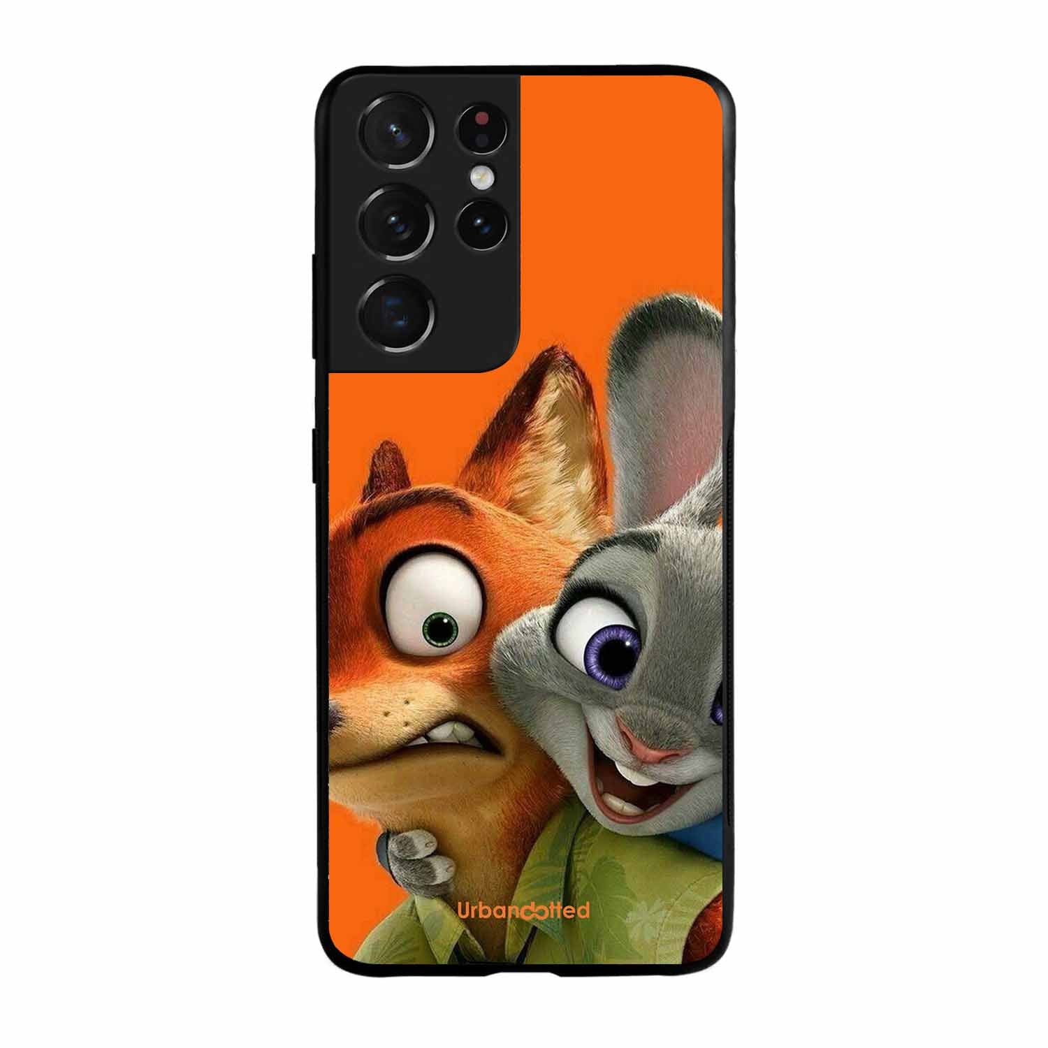 Zootopia Friends Glass Case For Samsung S21 Ultra 5G