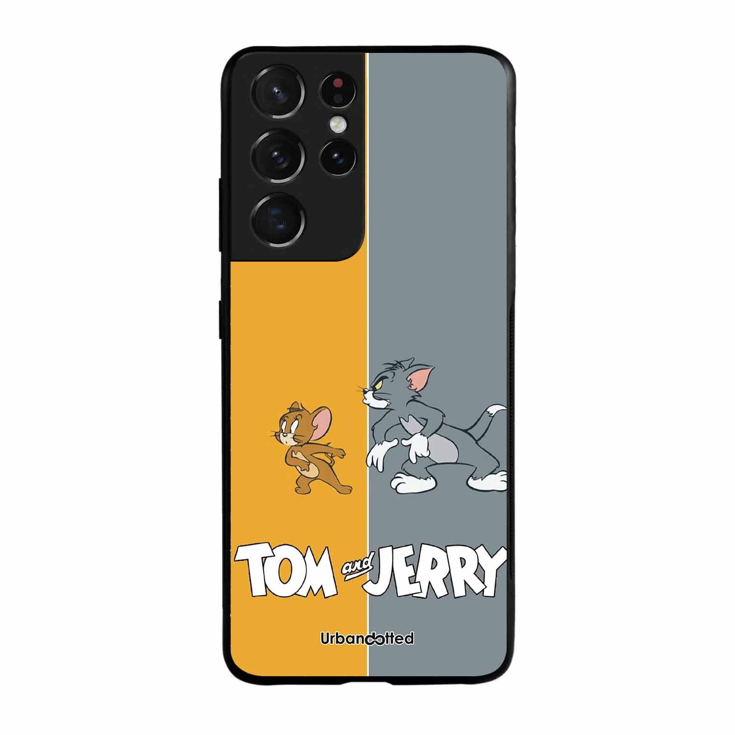 Tom and Jerry Chase Glass Case For Samsung S21 Ultra 5G