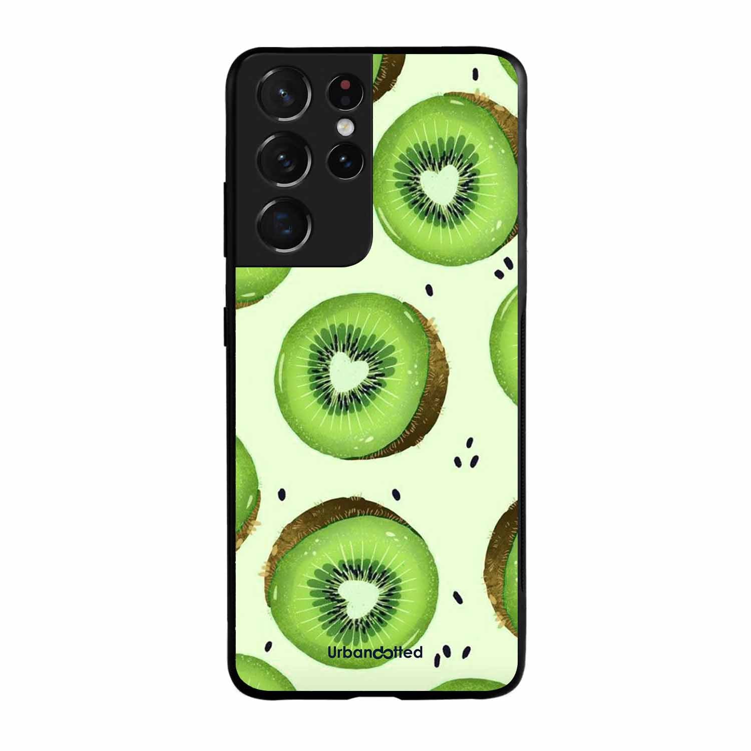 Tropical Kiwi Fruit Glass Case For Samsung S21 Ultra 5G