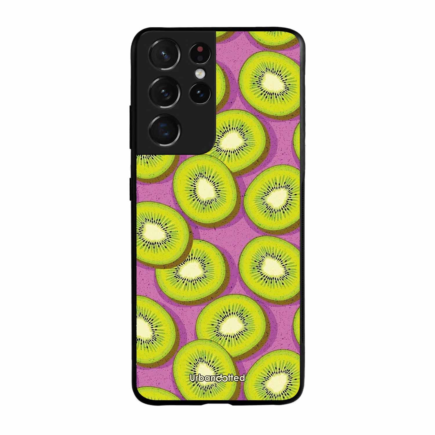 Refreshing Kiwi Glass Case For Samsung S21 Ultra 5G