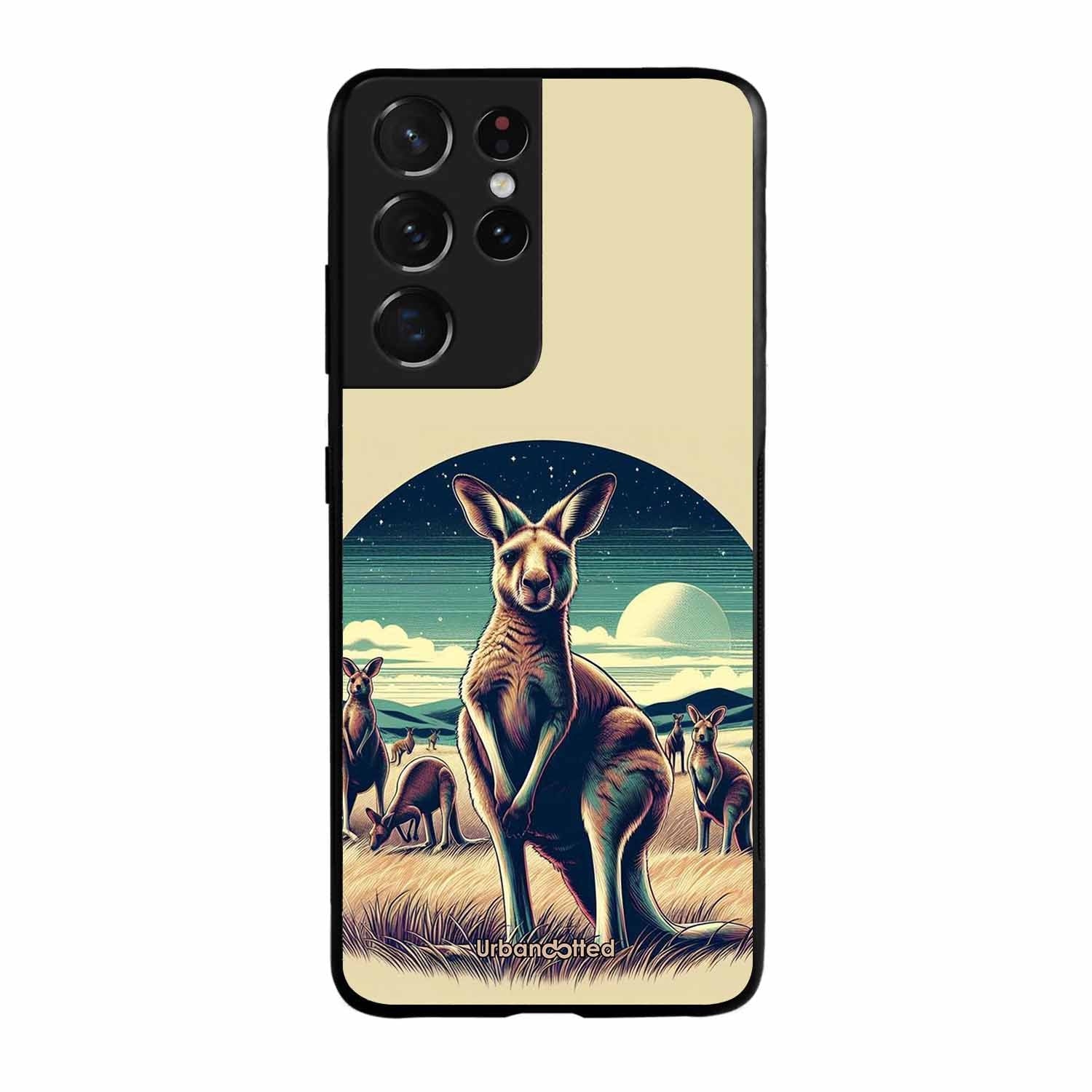 Kangaroo Mob Moonlight Glass Case For Samsung S21 Ultra 5G
