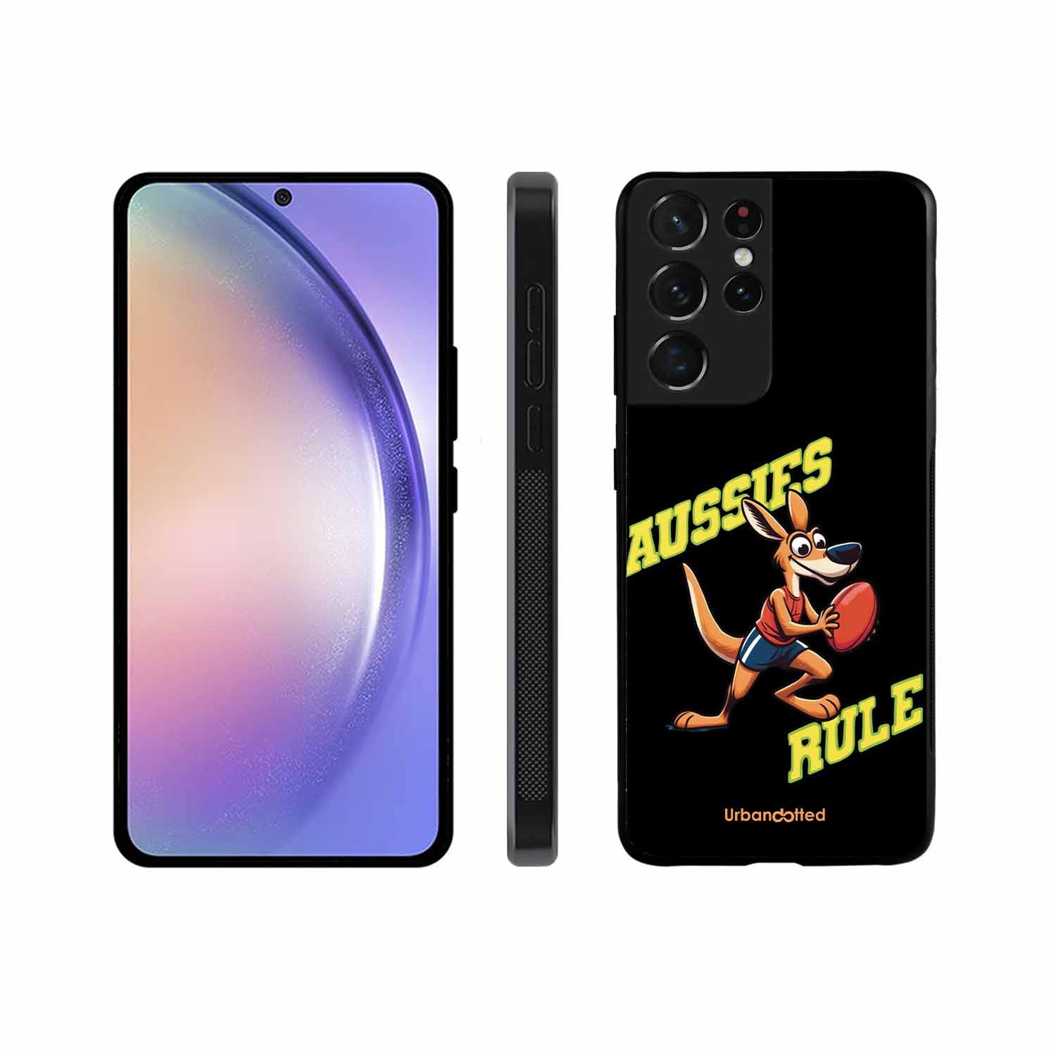 Aussies Rule Football Glass Case For Samsung S21 Ultra 5G