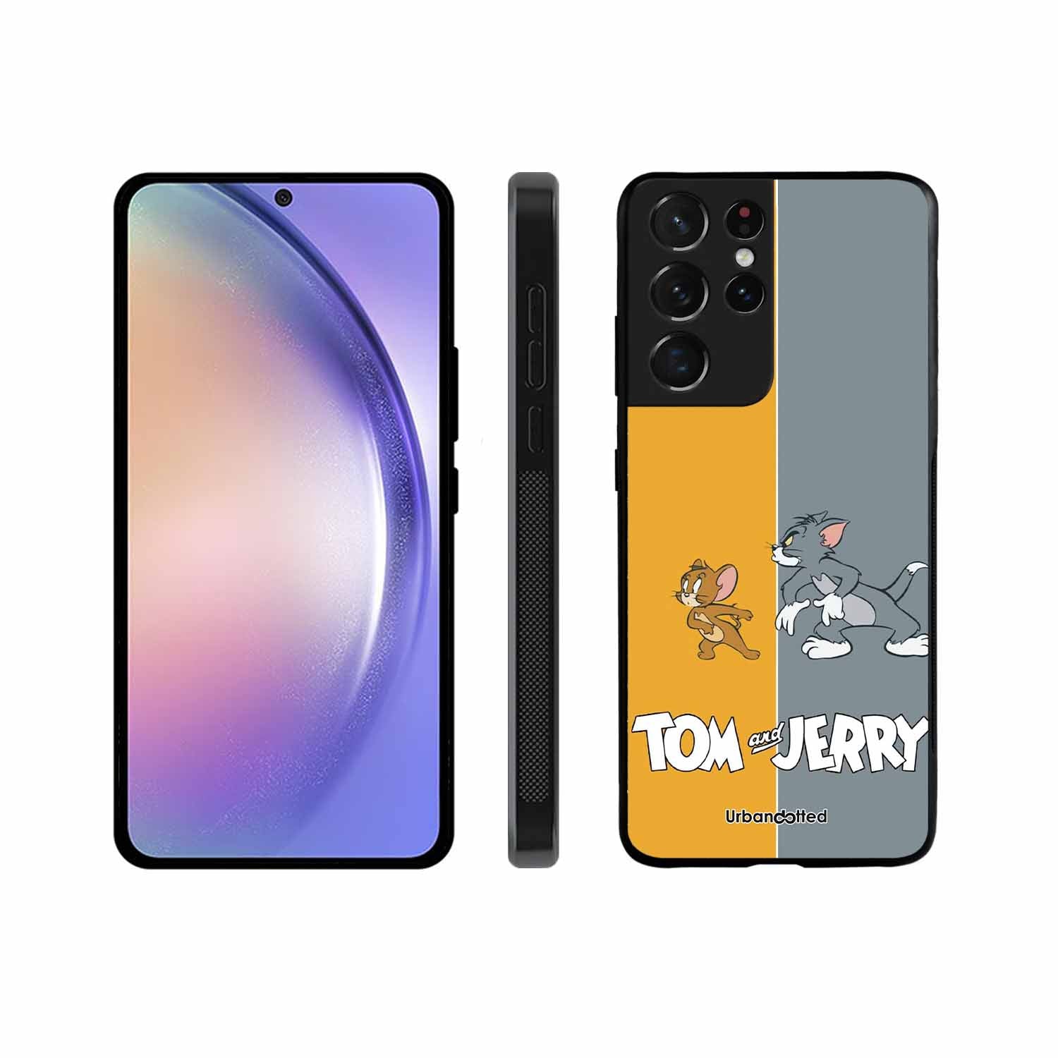 Tom and Jerry Chase Glass Case For Samsung S21 Ultra 5G