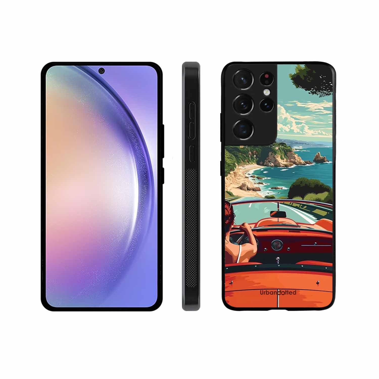 Ocean Breeze Road Trip Glass Case For Samsung S21 Ultra 5G
