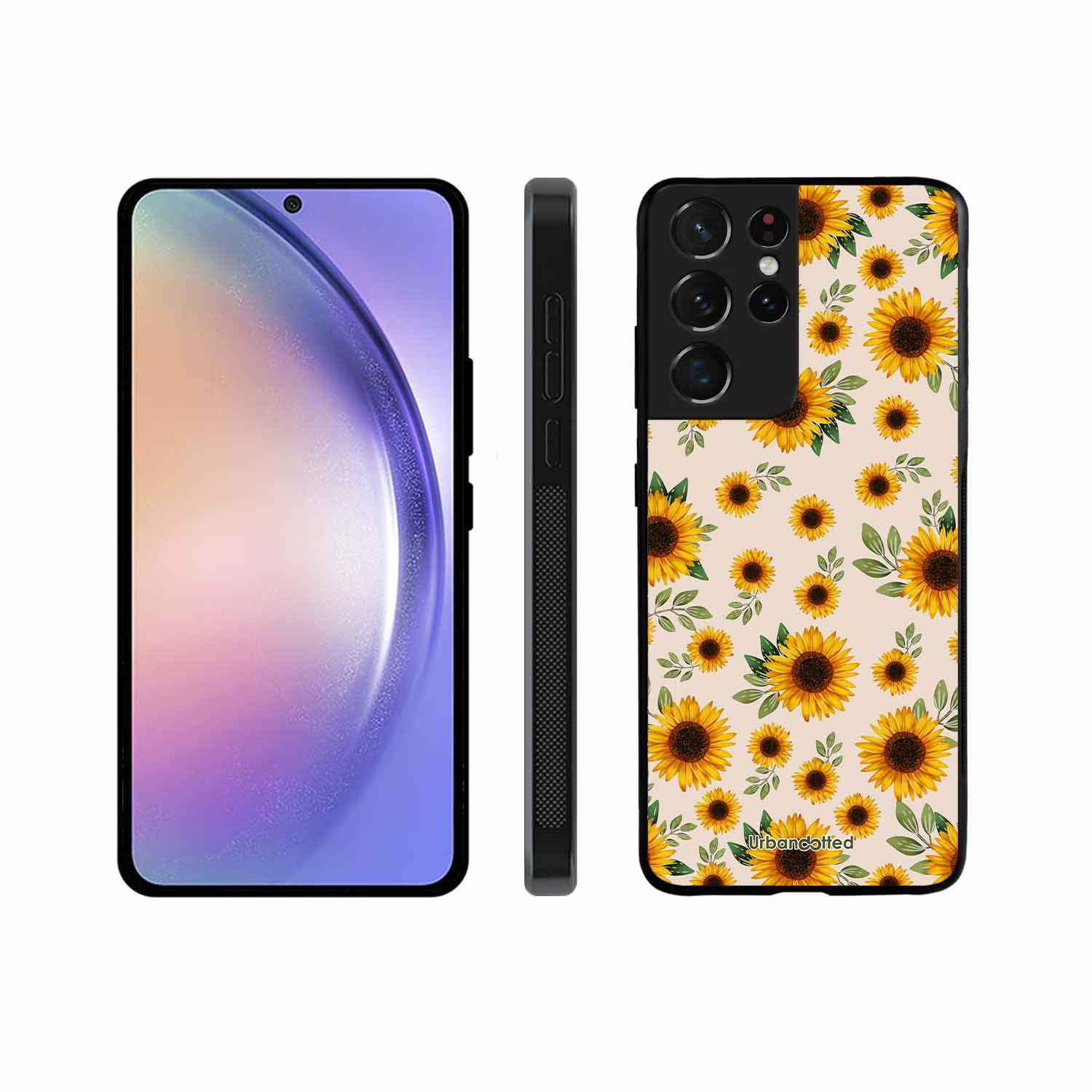 Summer Sunflowers Glass Case For Samsung S21 Ultra 5G